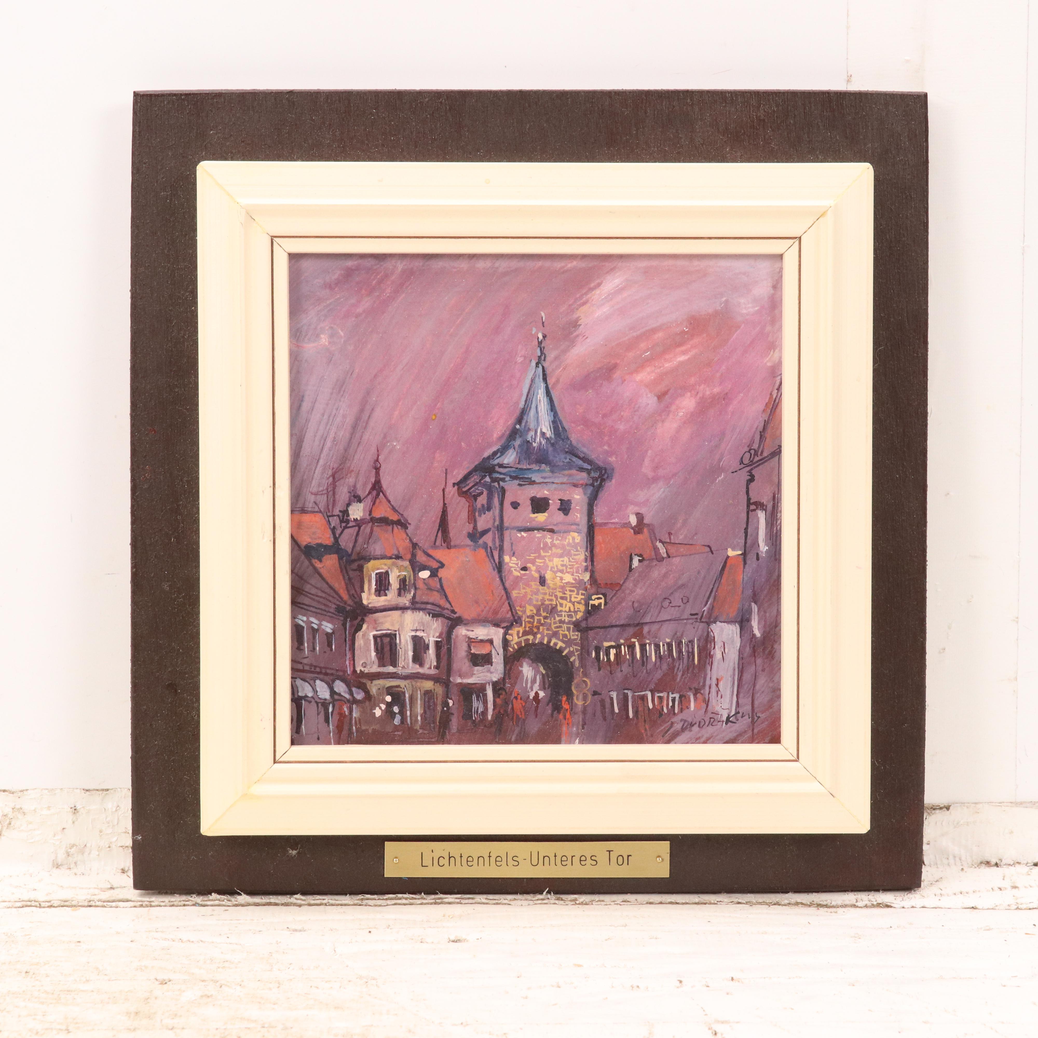 Jan Dvořák Acrylic Painting "Lichtenfels III & IX"