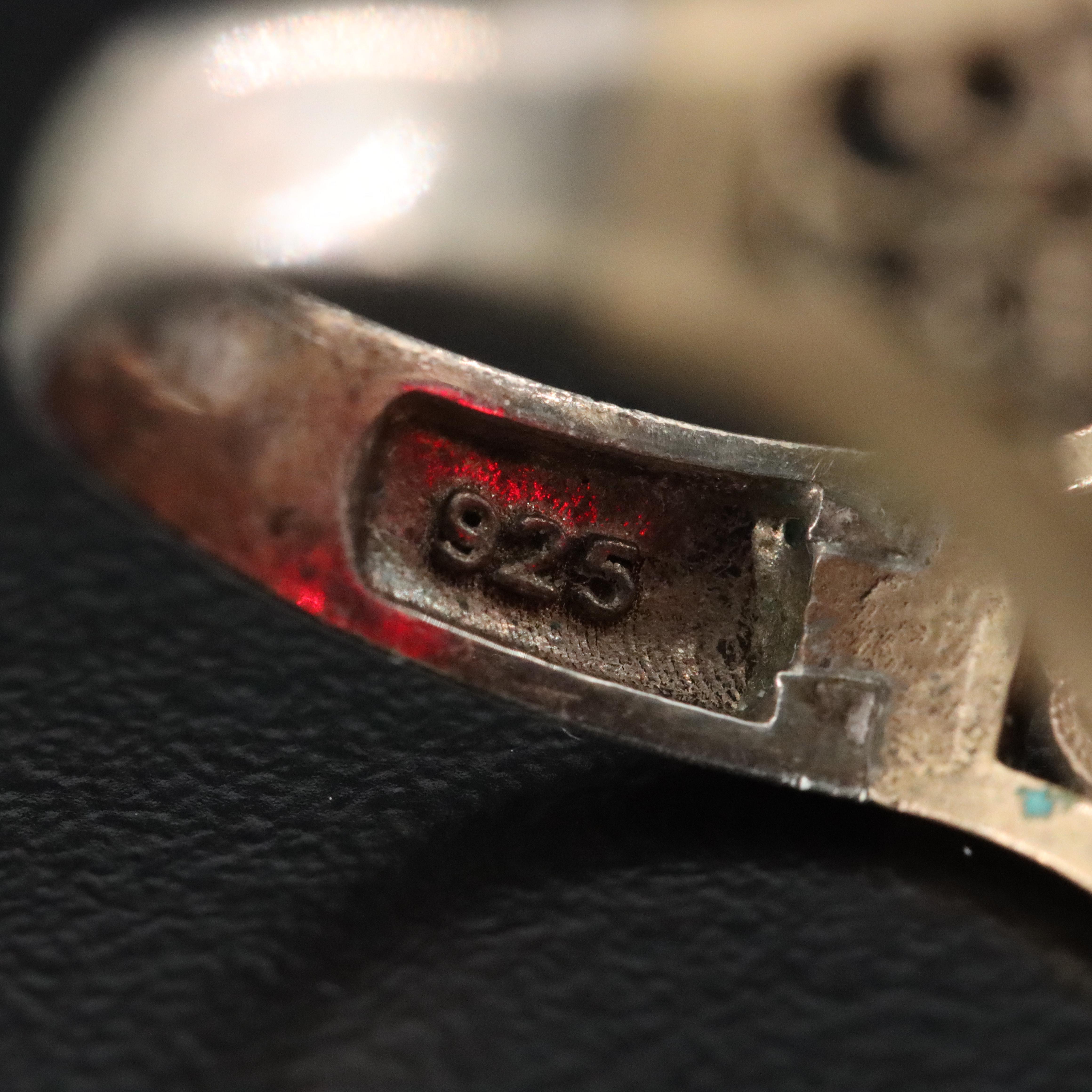 Glass and Rhinestone Ring