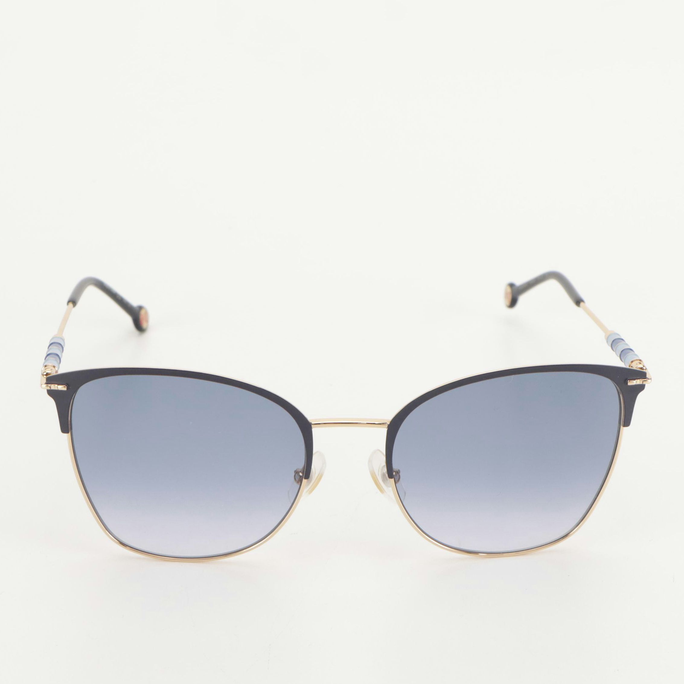 Carolina Herrera CH 0036/S Sunglasses in Blue/Gold with Case
