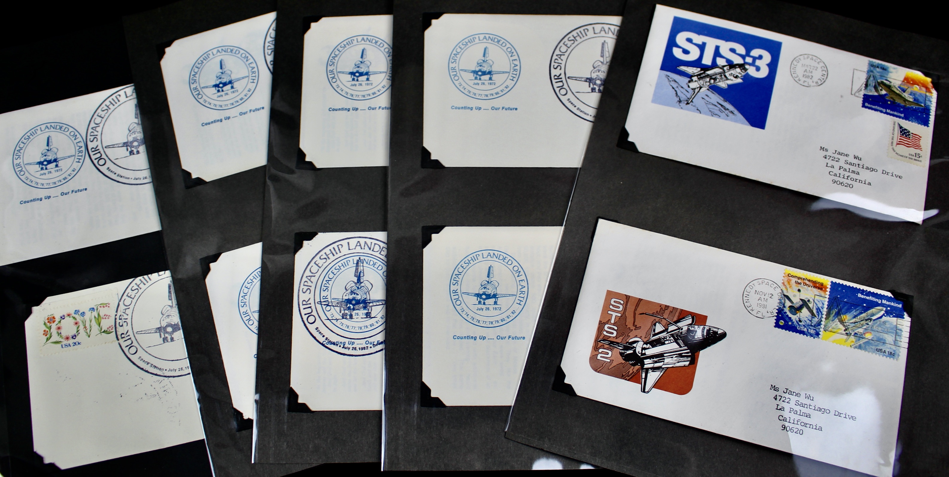 Group of Nineteen Rockwell International Space-Related Postal Covers