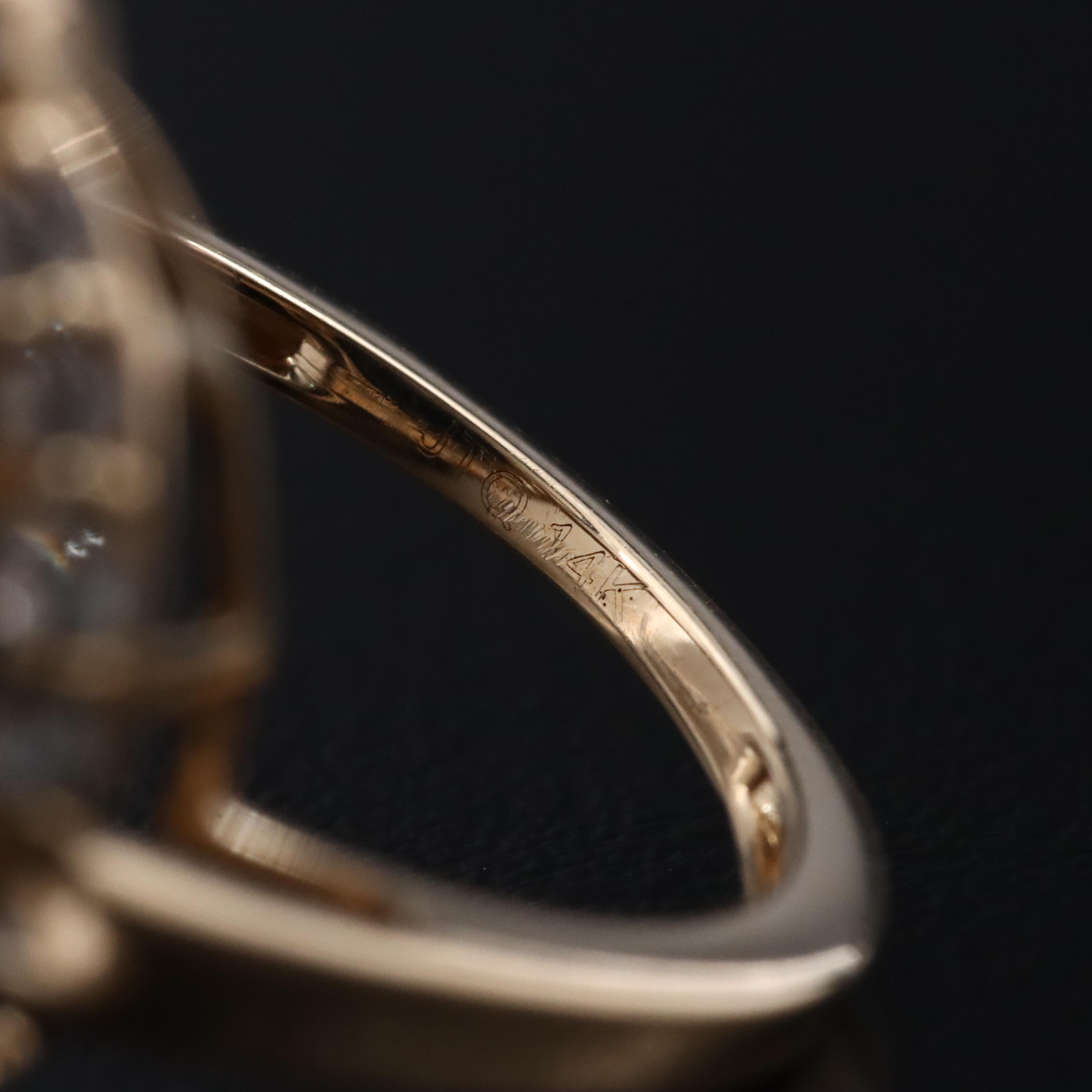 14K 13.08 CT Sapphire and White Sapphire Ring with IGI Jewelry Report