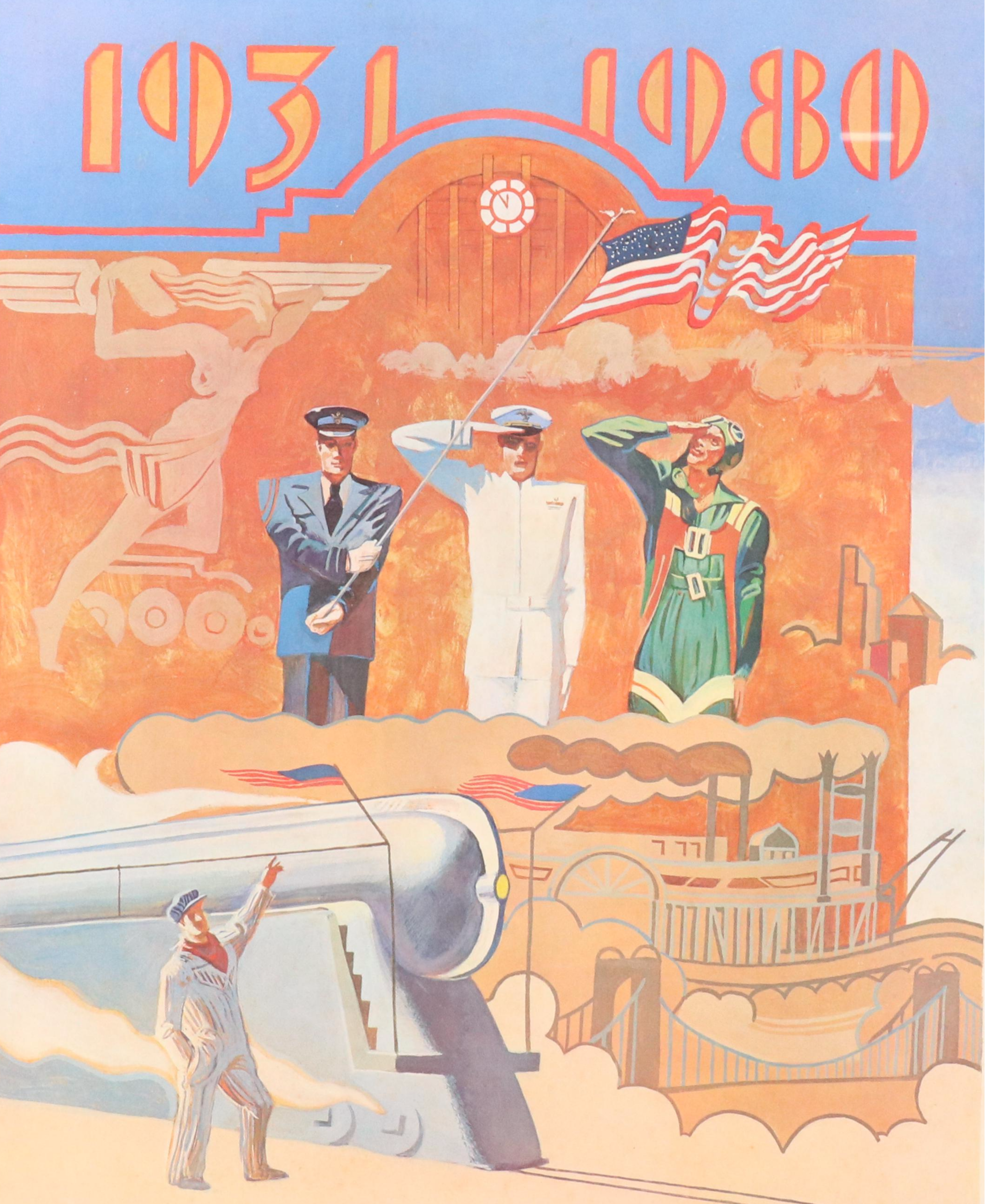 Offset Lithograph After Marlene Steele "Cincinnati Remembers," 1980