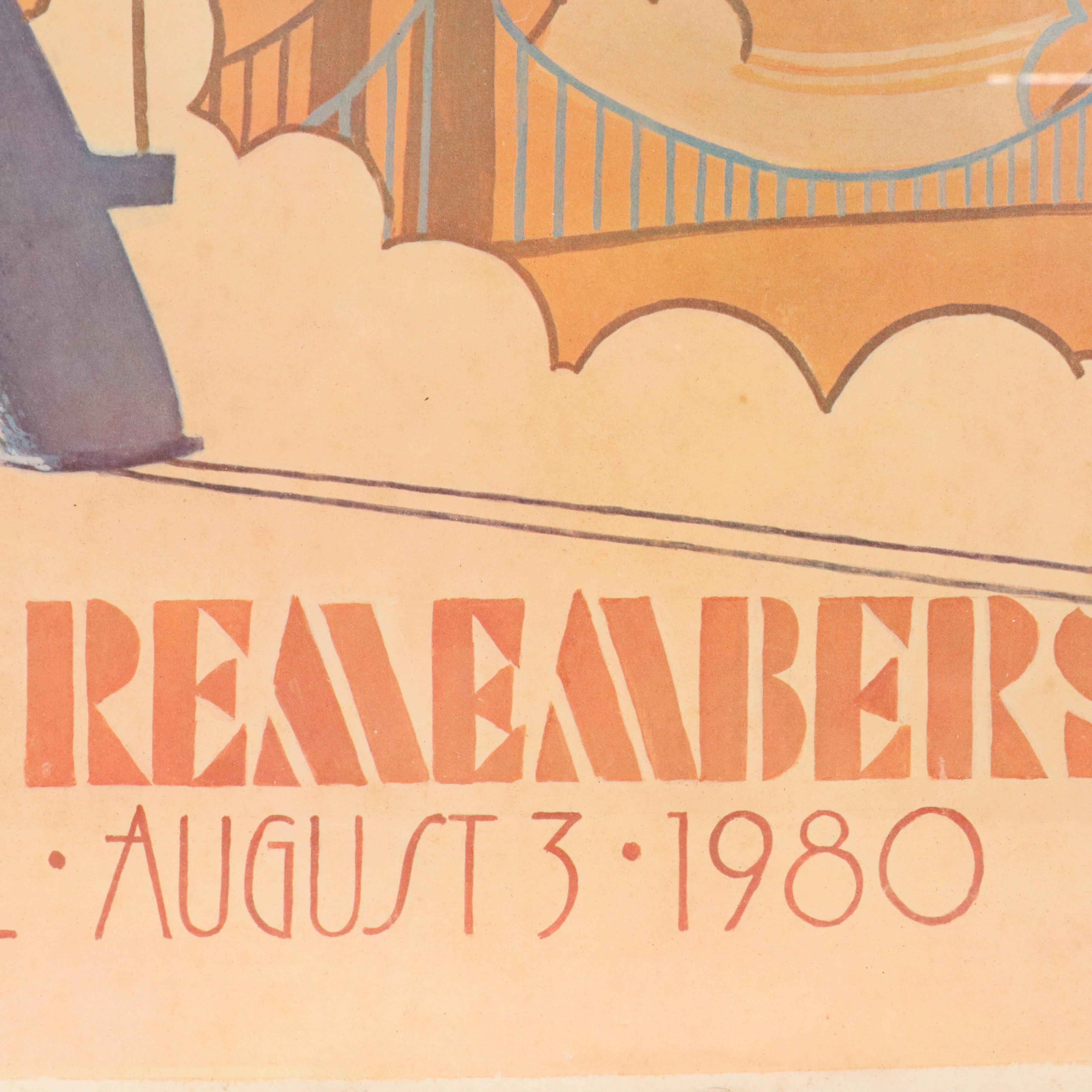 Offset Lithograph After Marlene Steele "Cincinnati Remembers," 1980