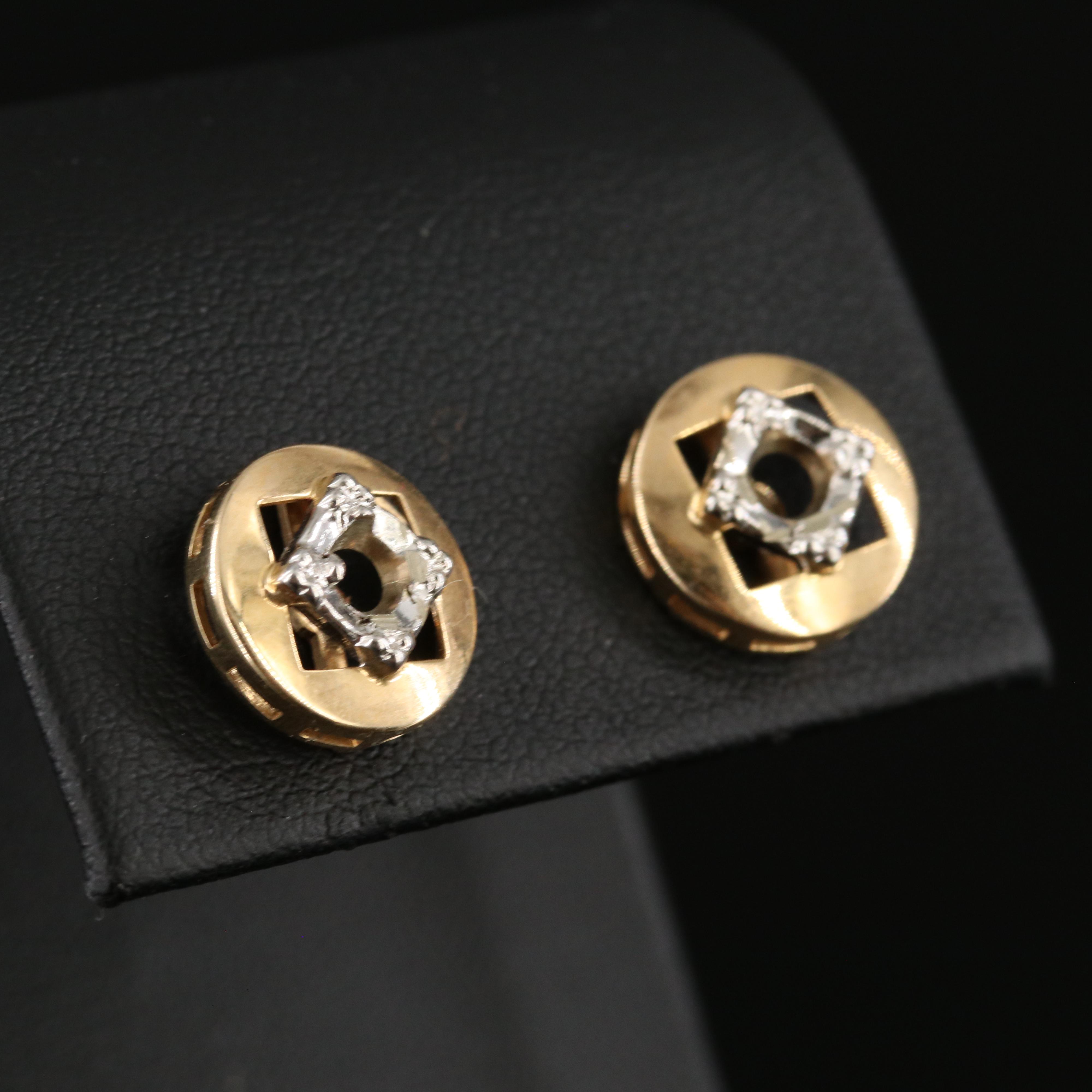 Scrap 14K Earring Mountings