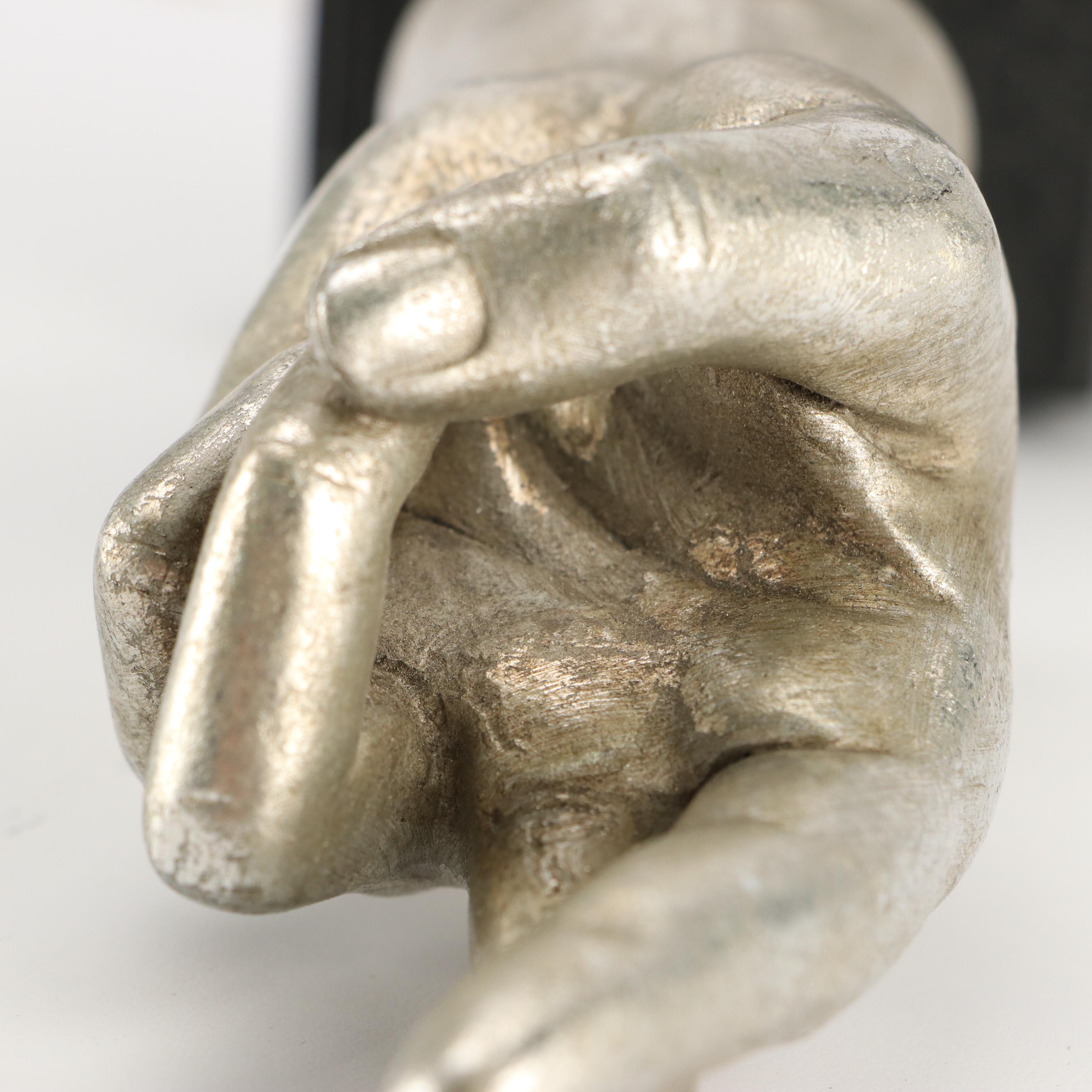 TMS Silver Gilt Resin Crossed Fingers Figure, 2005