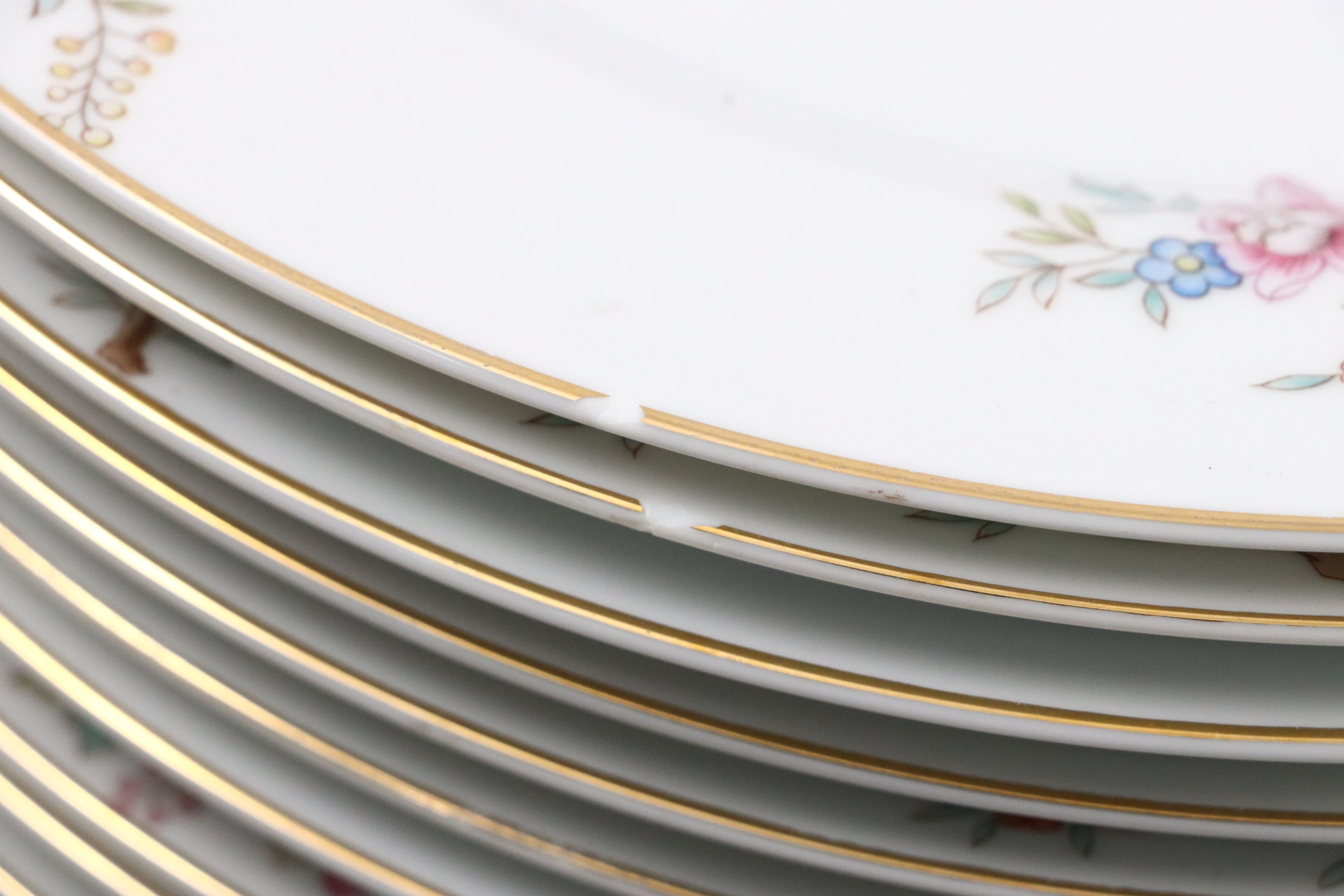 Noritake Floral and Gilt Porcelain Dinnerware Collection