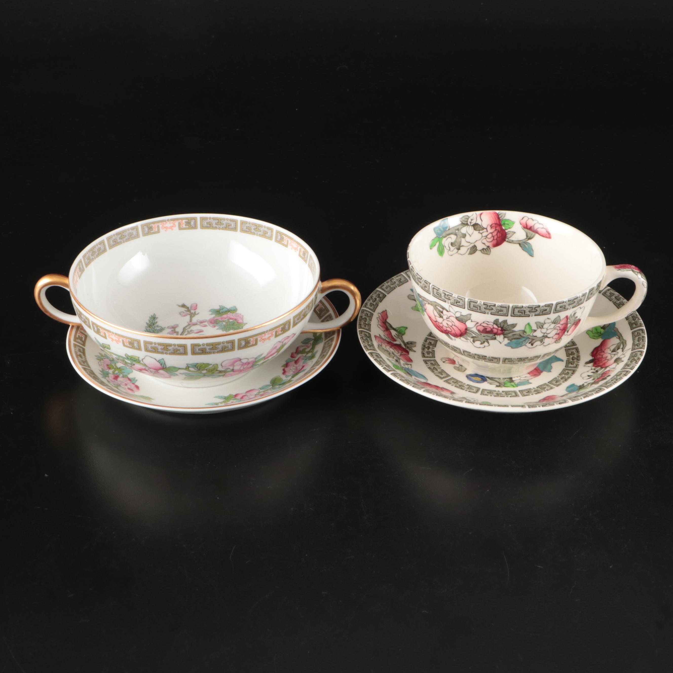 Warwick Ceramic Lidded Serving Dish and Plates and Other Chinoiserie Dinnerware