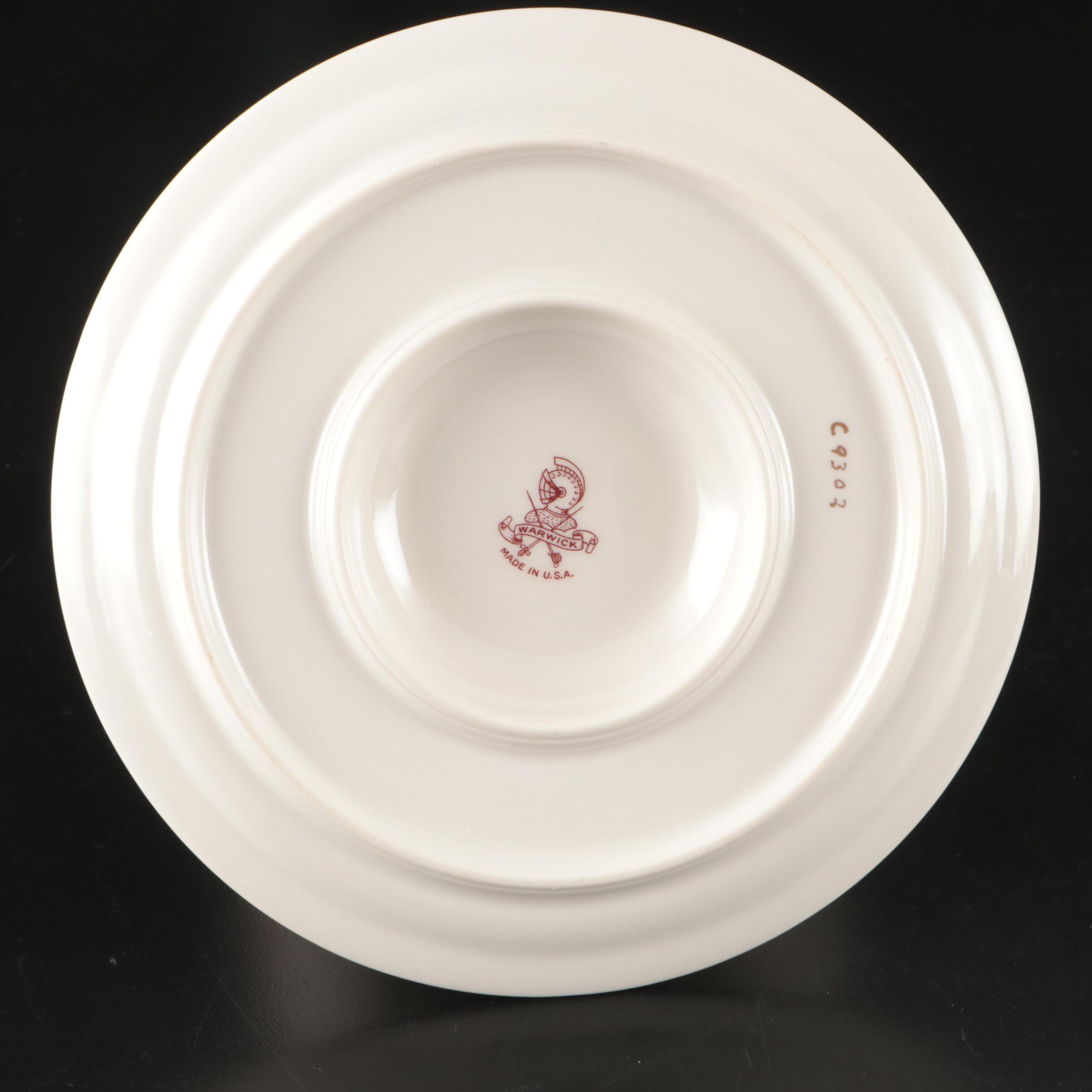 Warwick Ceramic Lidded Serving Dish and Plates and Other Chinoiserie Dinnerware