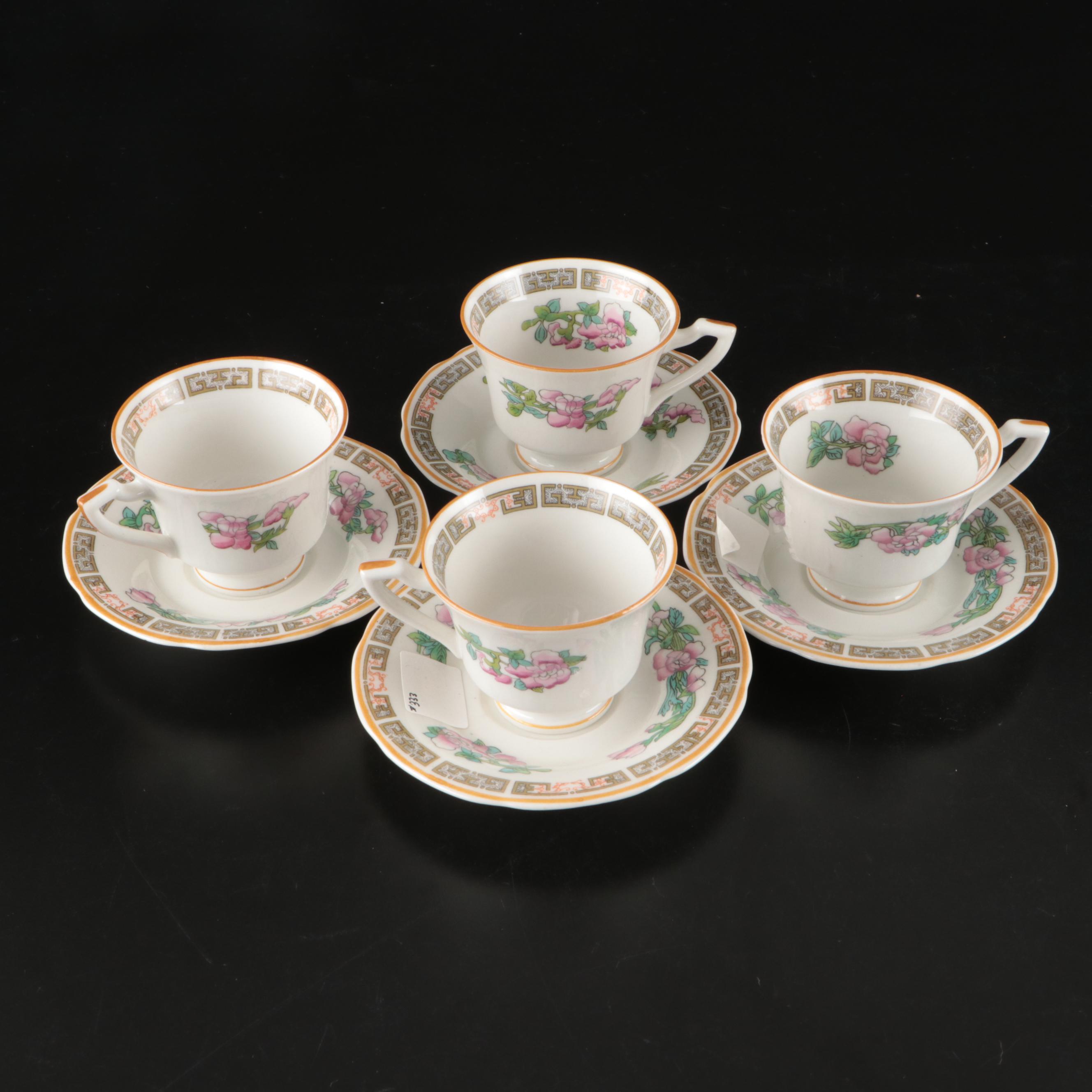 Warwick Ceramic Lidded Serving Dish and Plates and Other Chinoiserie Dinnerware