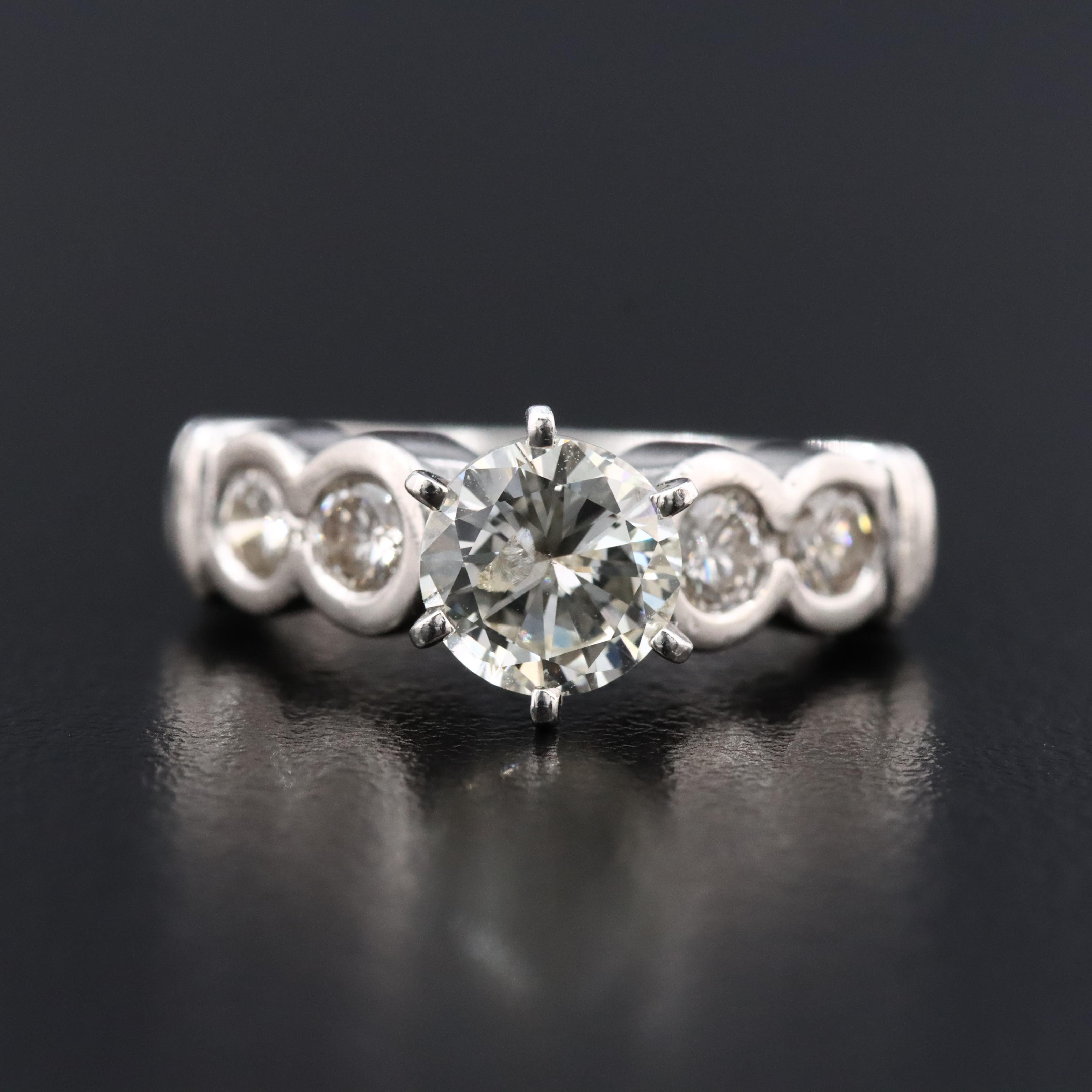 Platinum 1.49 CTW Diamond Ring