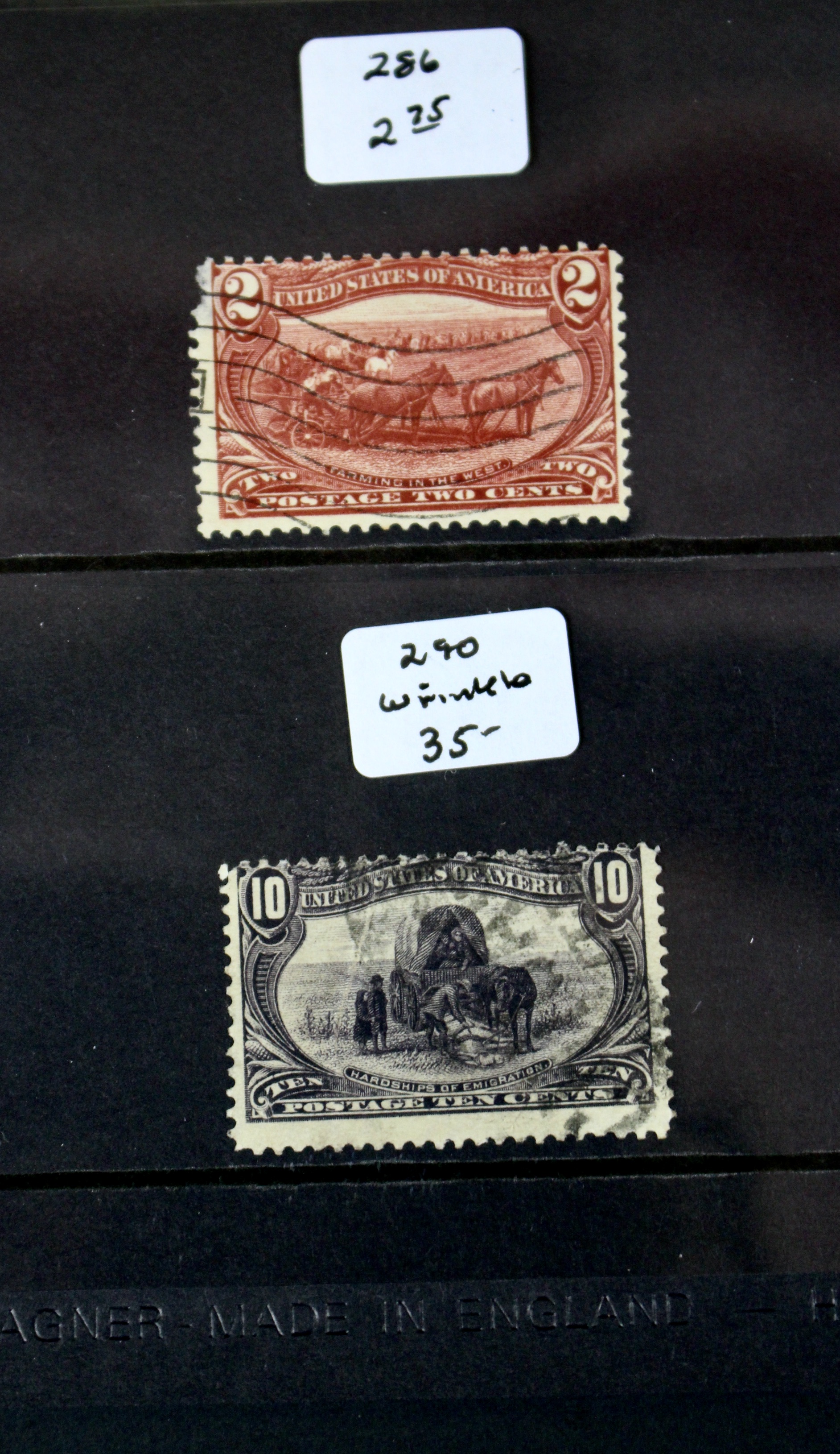 Fifteen Columbian and Trans-Mississippi Used Postage Stamps, 1890s