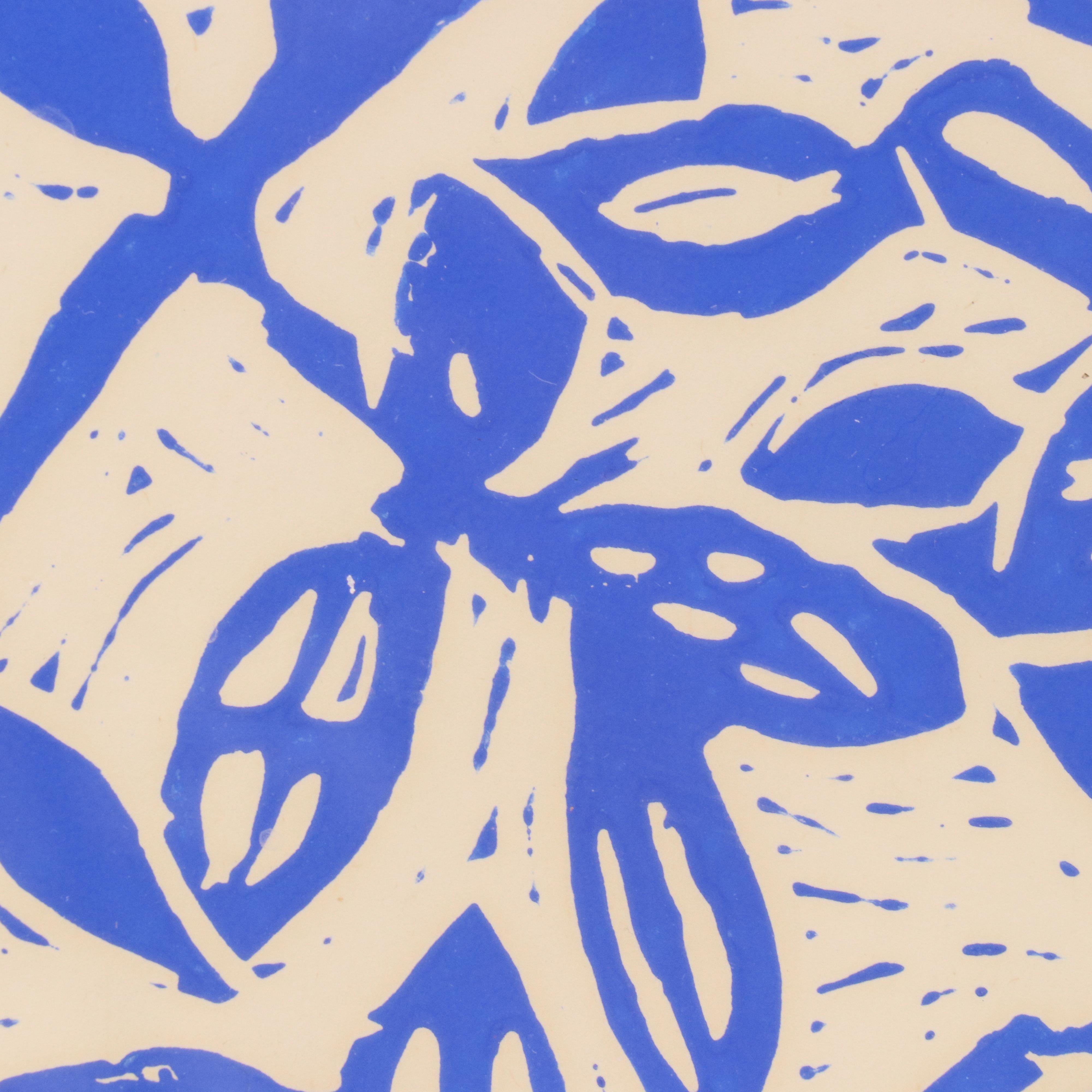 Woodcut Exhibition Poster After Inari Krohn for Galerie Artek