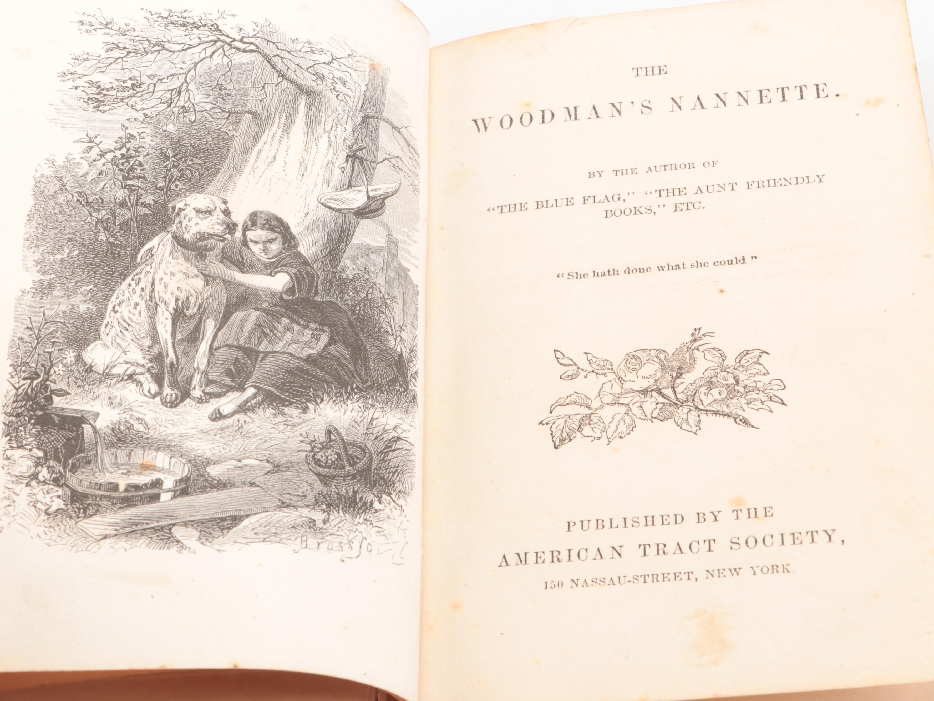 Illustrated "The Woodman's Nannette" by Sarah Baker, 1862