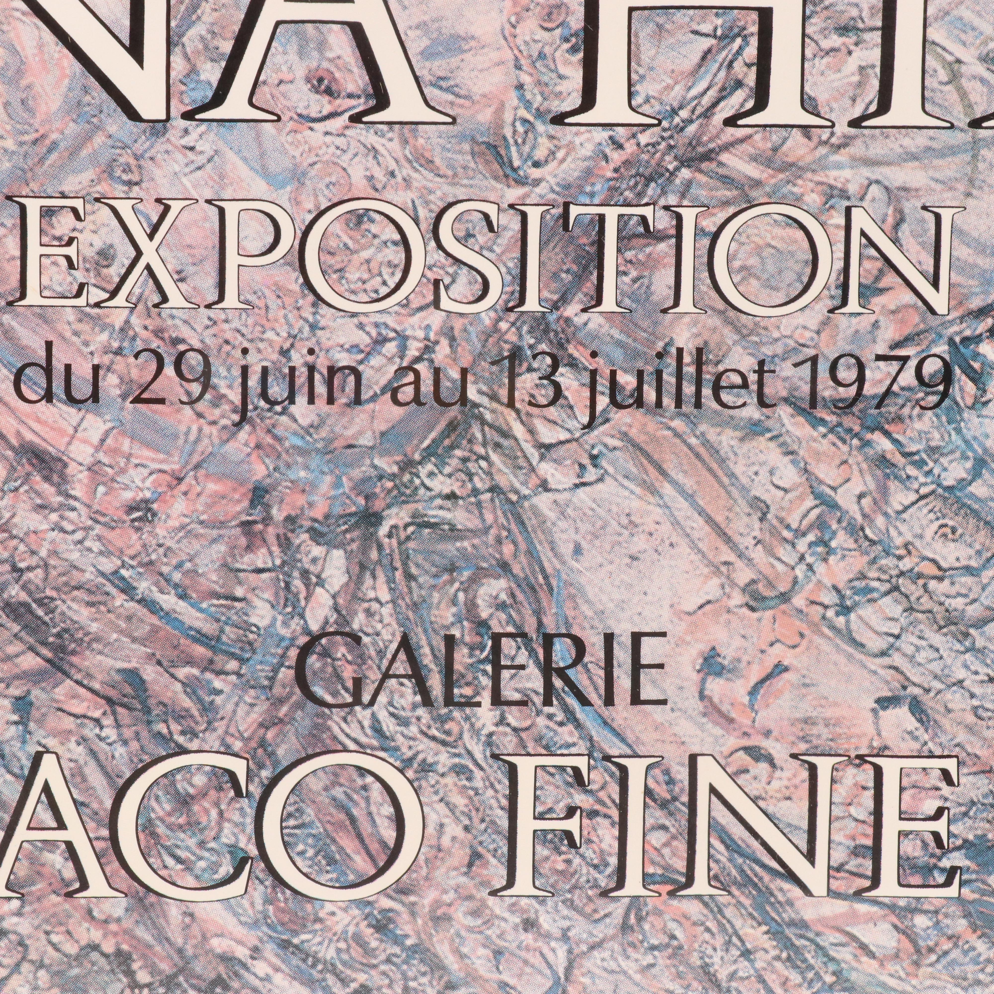 Edna Hibel Offset Lithograph Exhibition Poster "Mother and Child," 1979