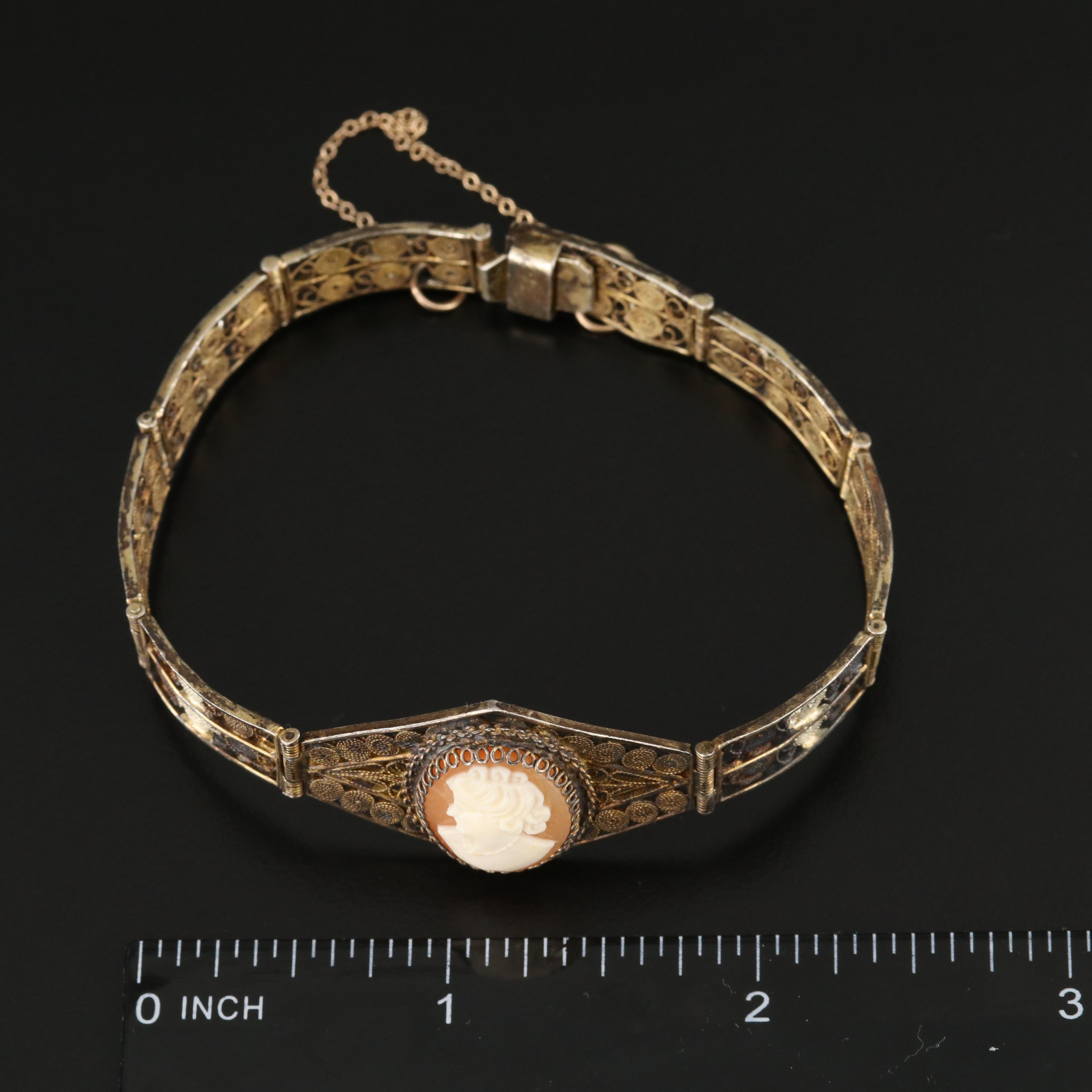 800 Shell Cameo Bracelet