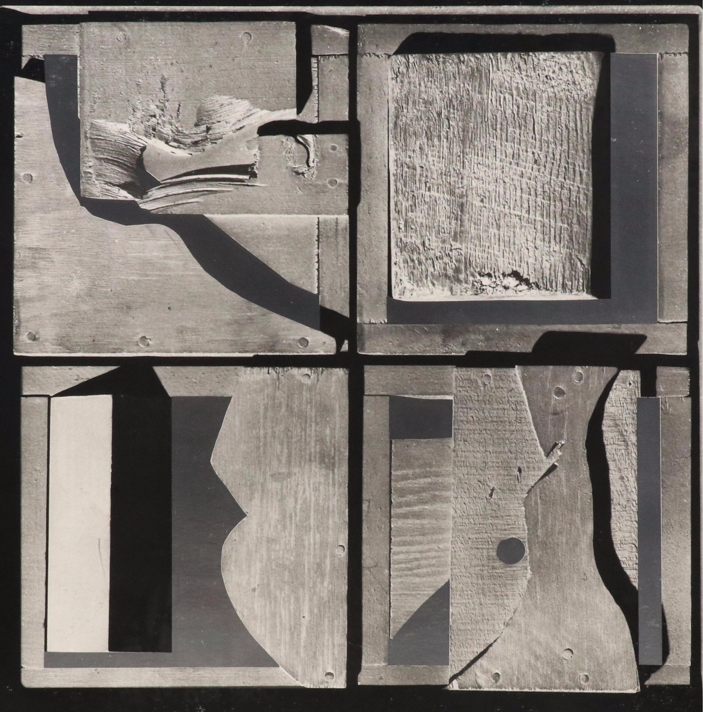 Louise Nevelson Silver Foil Seriolithograph "End of Day," 1975