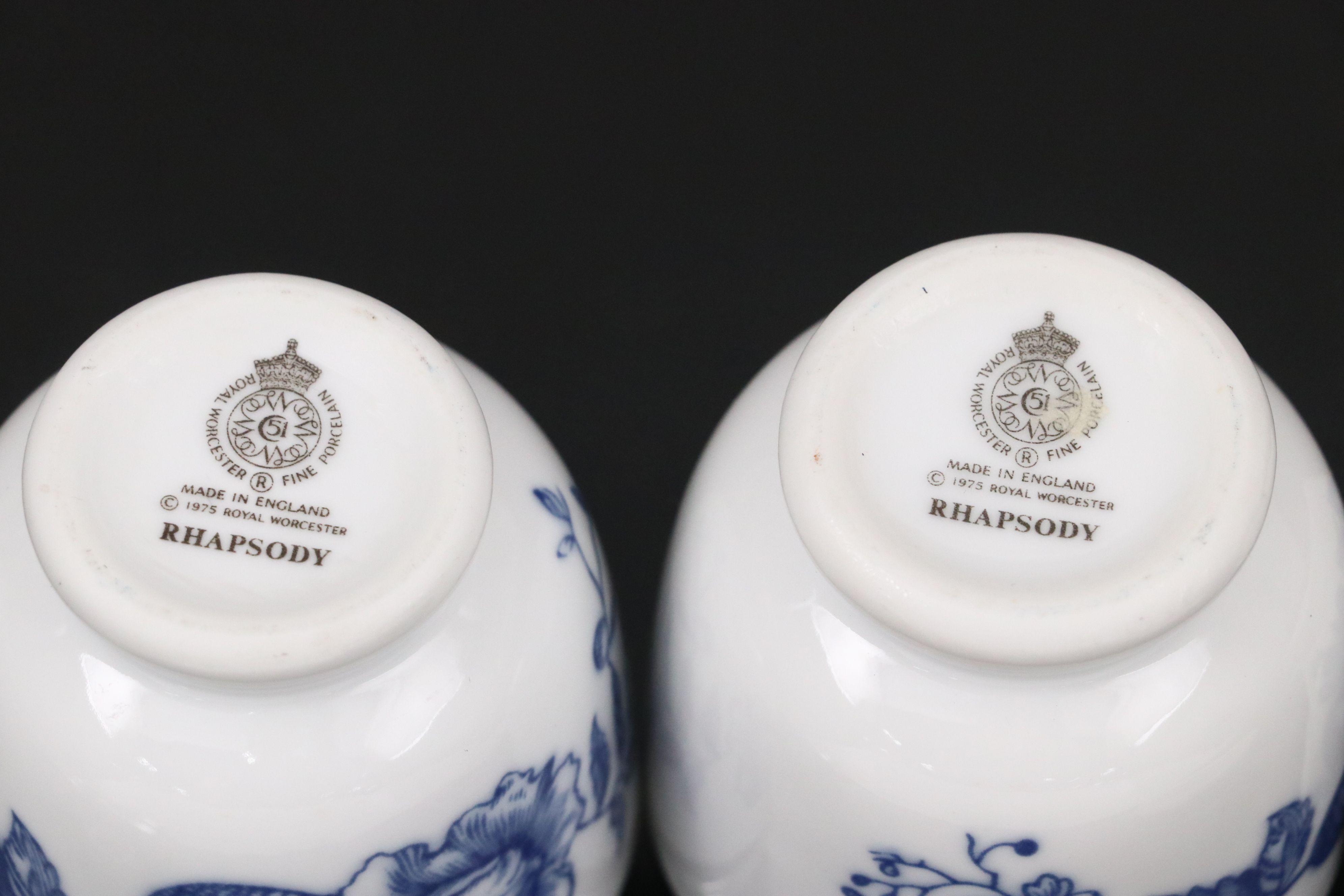 Porsgrund Peanuts Shakers with Blue on White Table Accessories