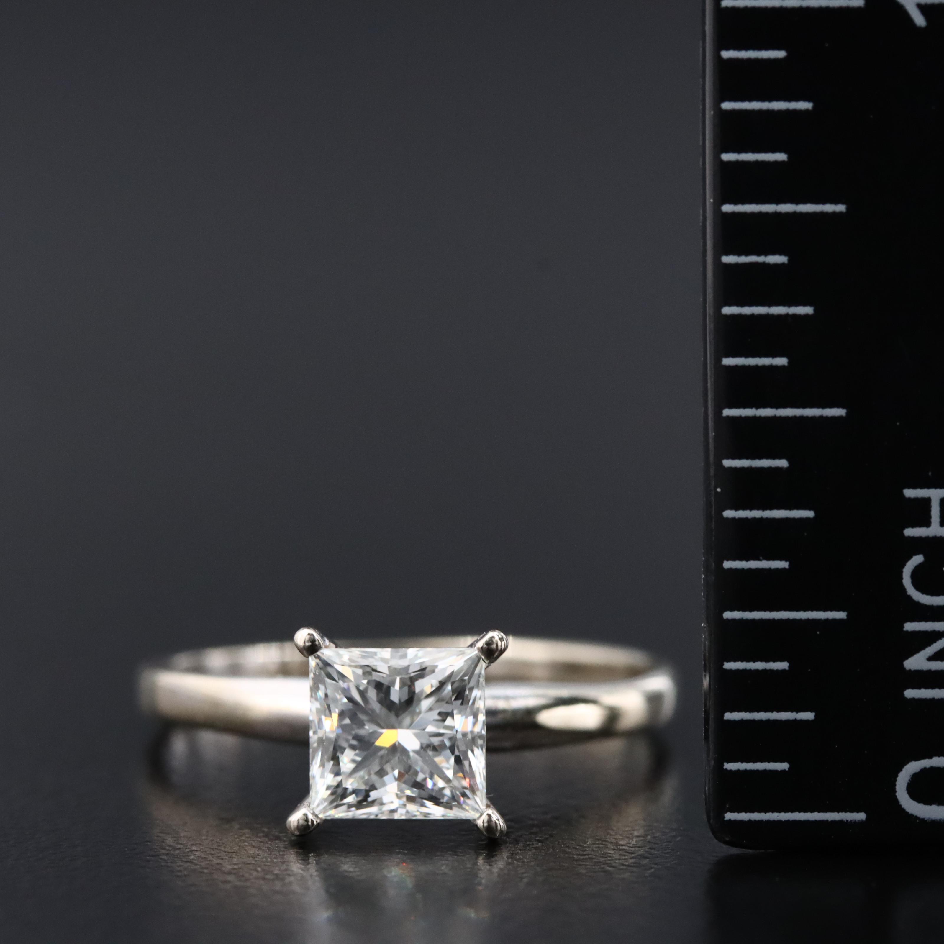 14K 1.04 CT Diamond Solitaire Ring with Online GIA Report