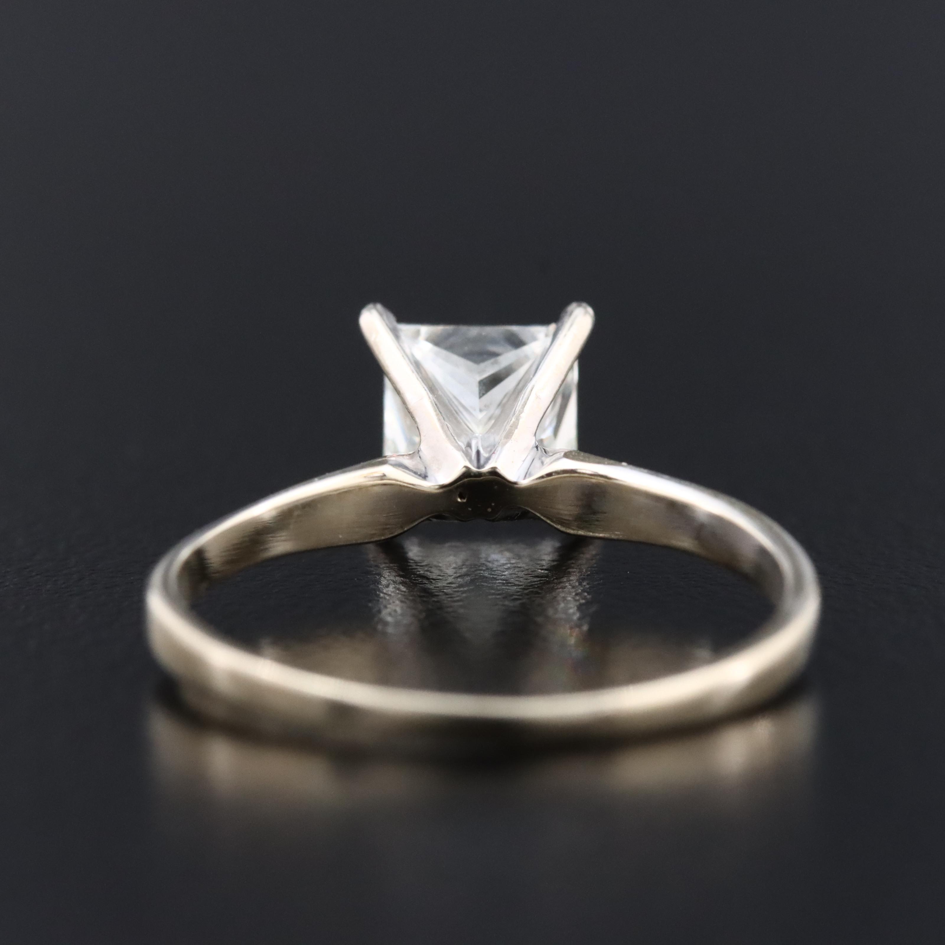 14K 1.04 CT Diamond Solitaire Ring with Online GIA Report