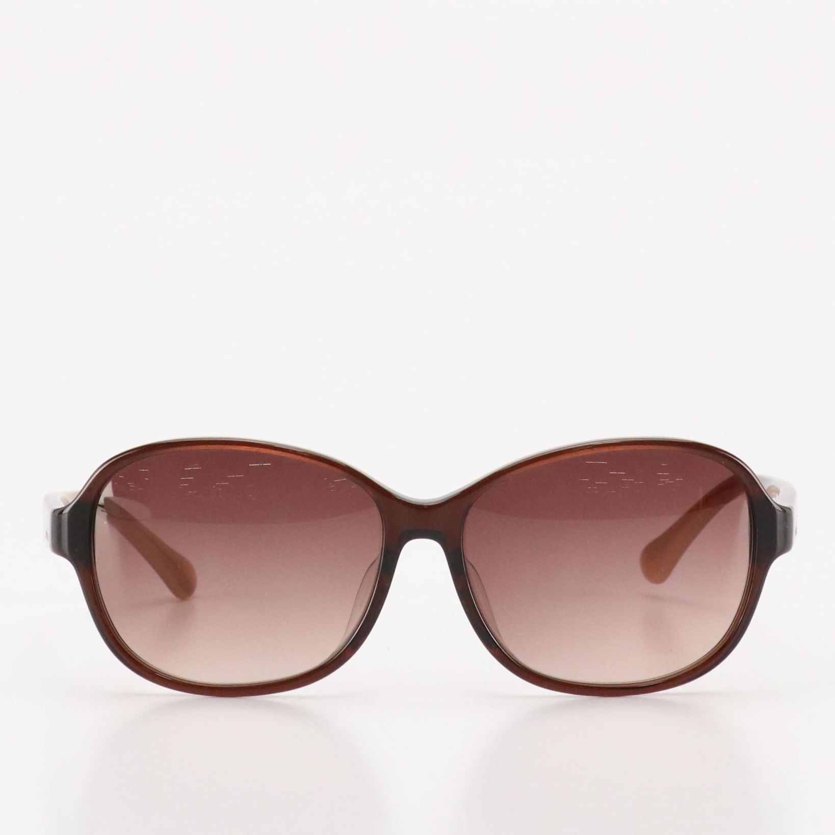 Calvin Klein CK4334SA 210 Brown Oval Sunglasses in Case