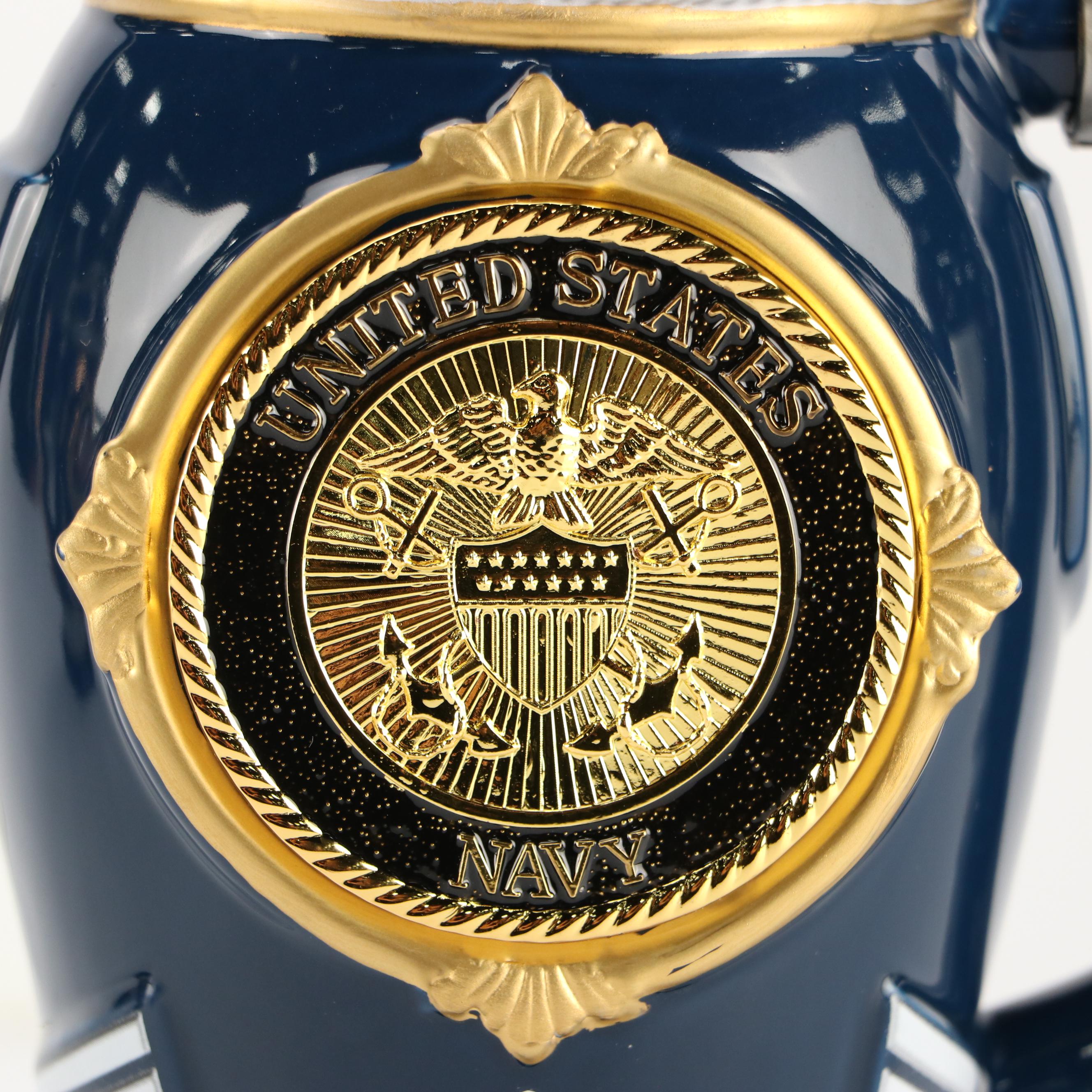 The Bradford Exchange "Navy Values" and "USMC Values" Ceramic Beer Steins