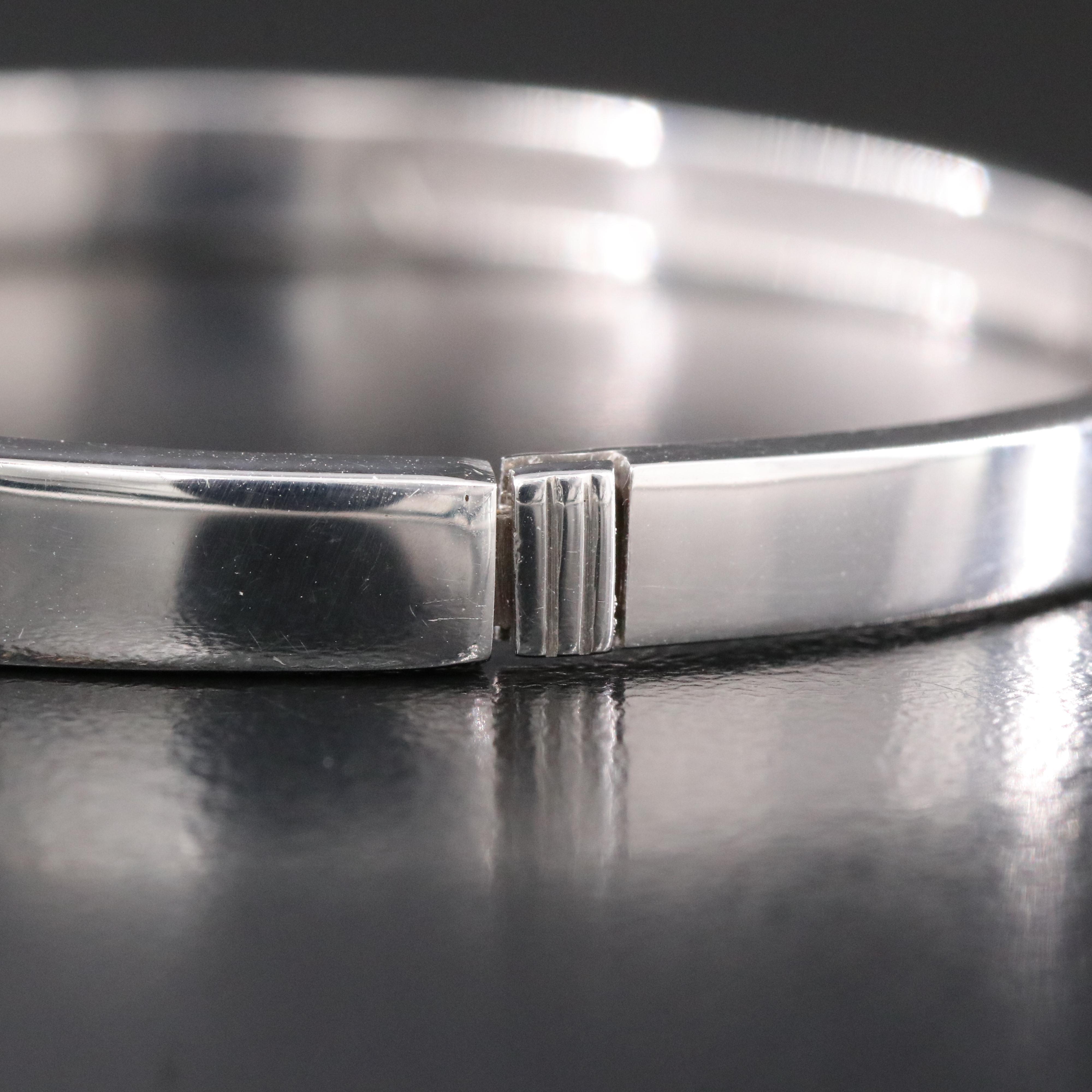 10K 3.01 CTW Lab Grown Diamond Hinged Bangle Bracelet