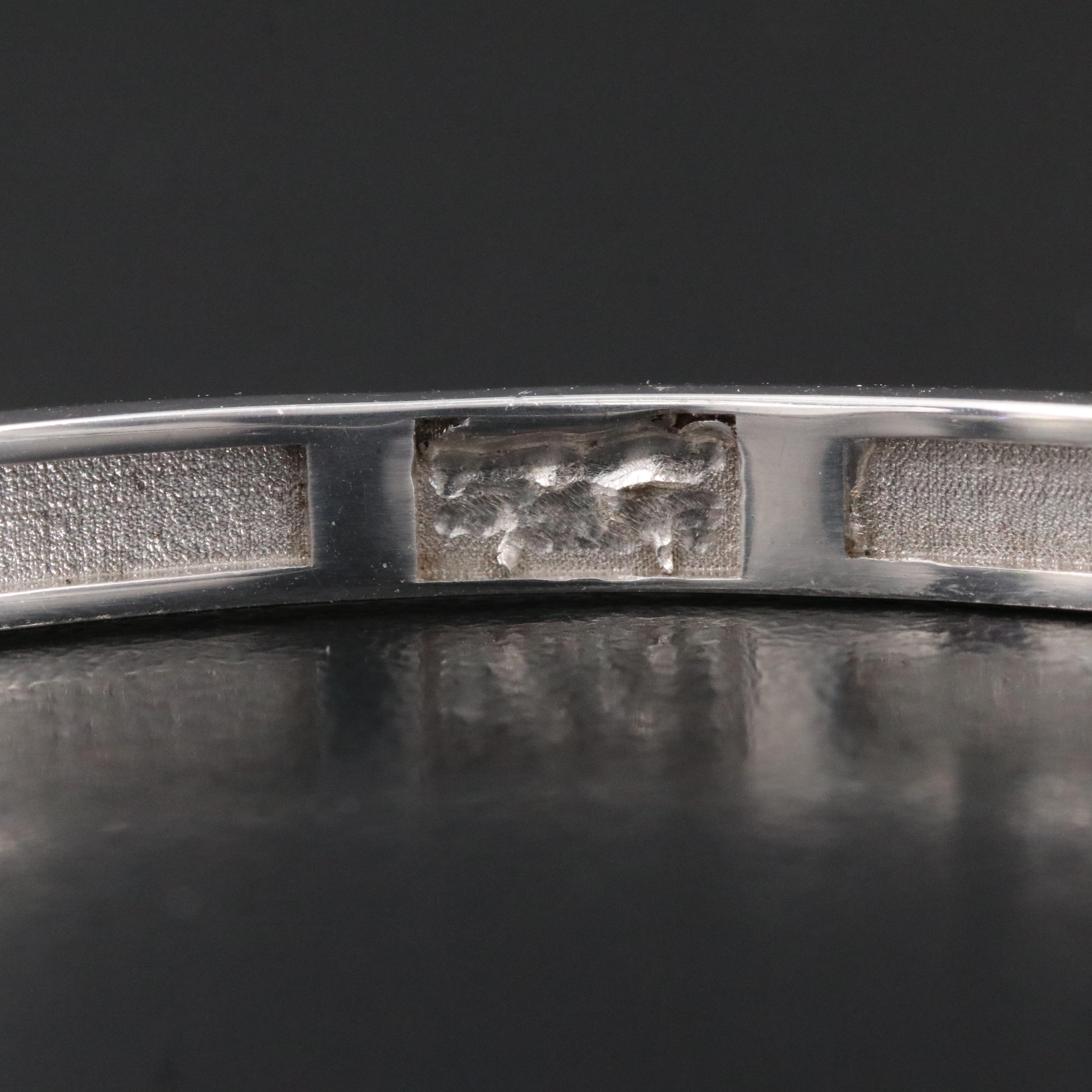 10K 3.01 CTW Lab Grown Diamond Hinged Bangle Bracelet