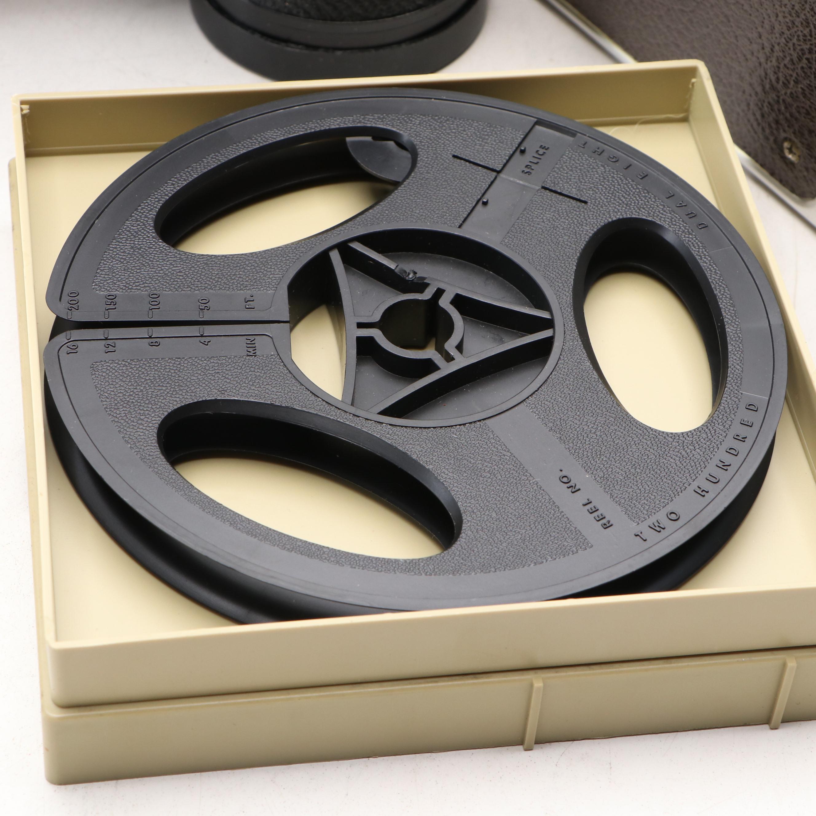 Kodak 8mm Brownie Movie Camera and Bushnell Binoculars, Mid-20th Century