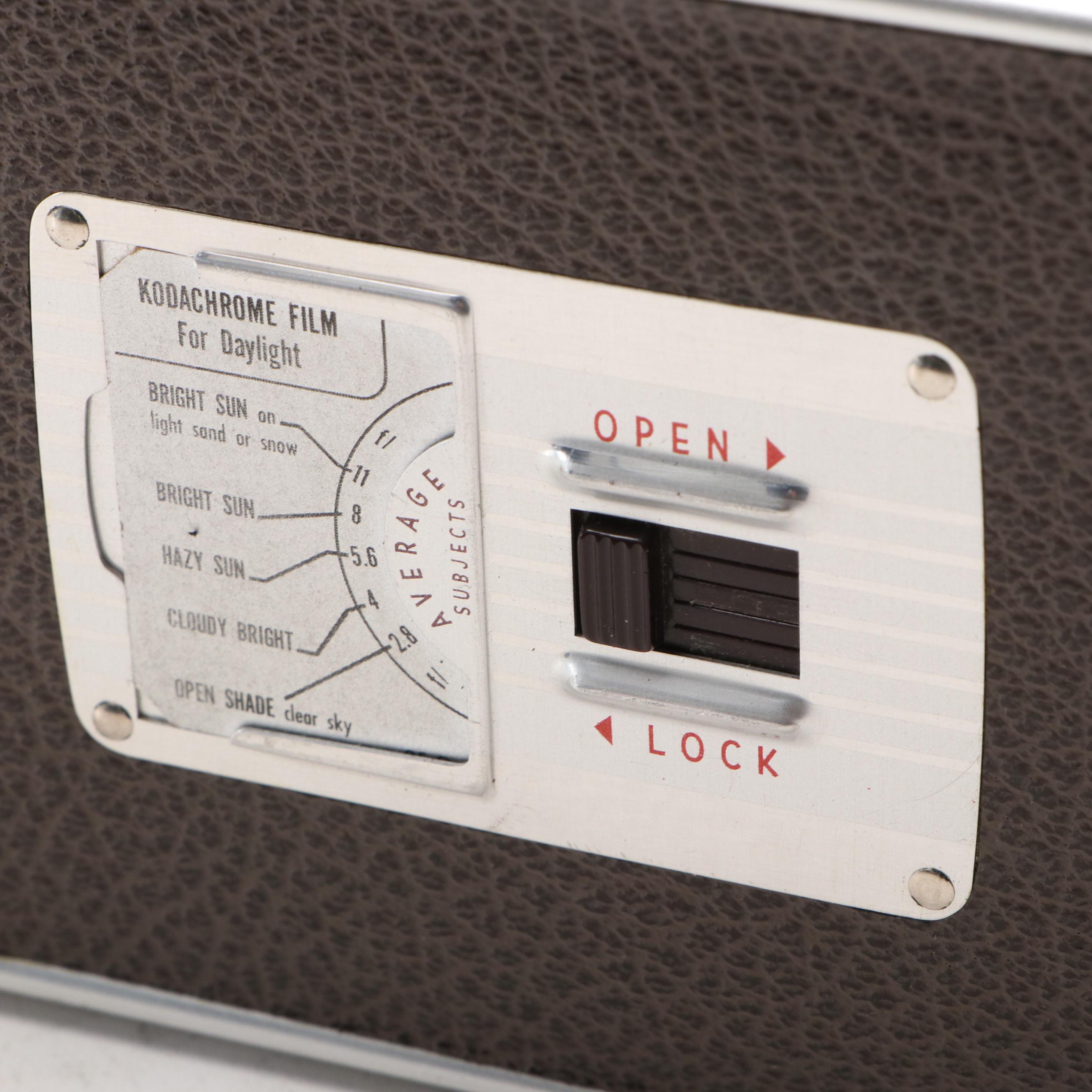 Kodak 8mm Brownie Movie Camera and Bushnell Binoculars, Mid-20th Century