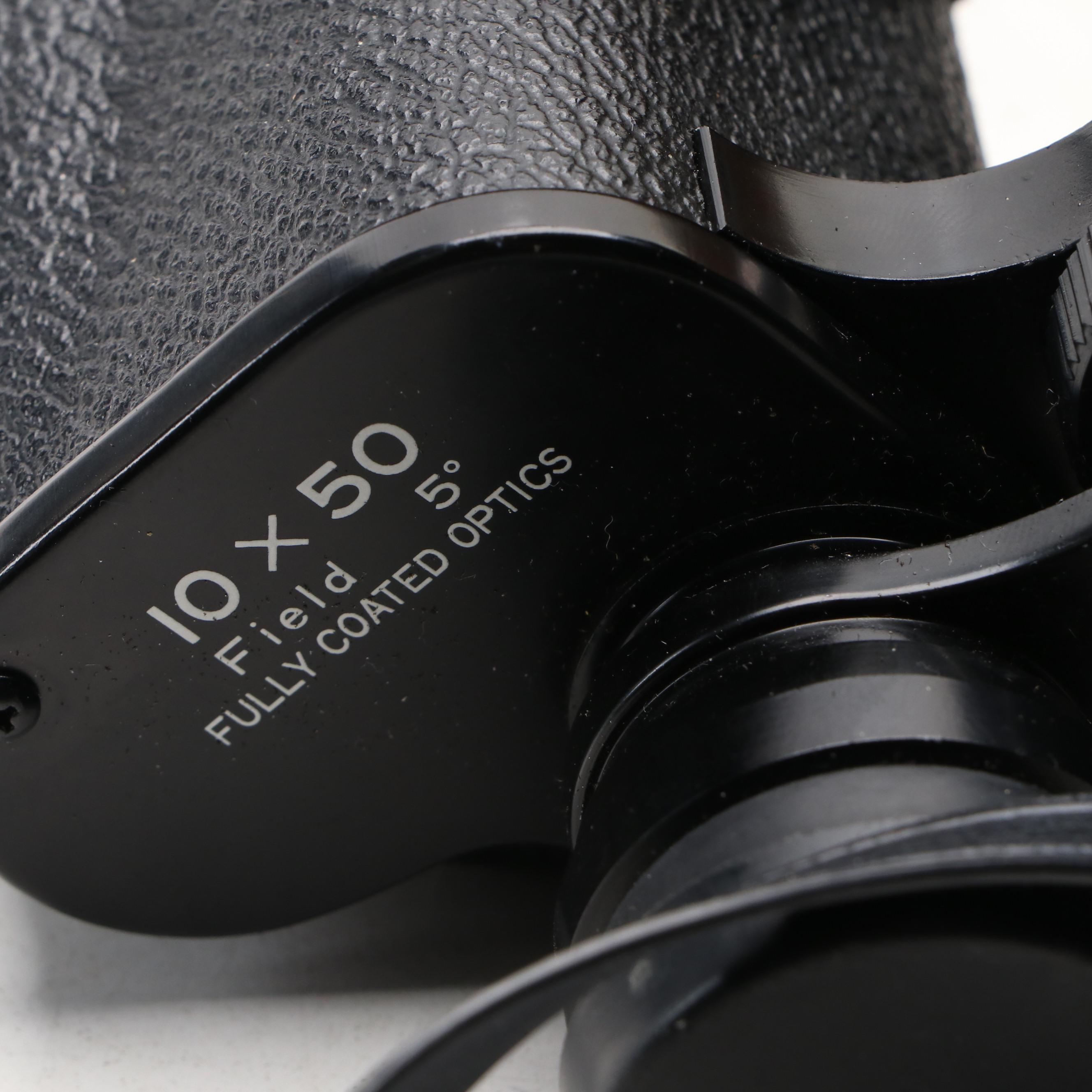 Kodak 8mm Brownie Movie Camera and Bushnell Binoculars, Mid-20th Century