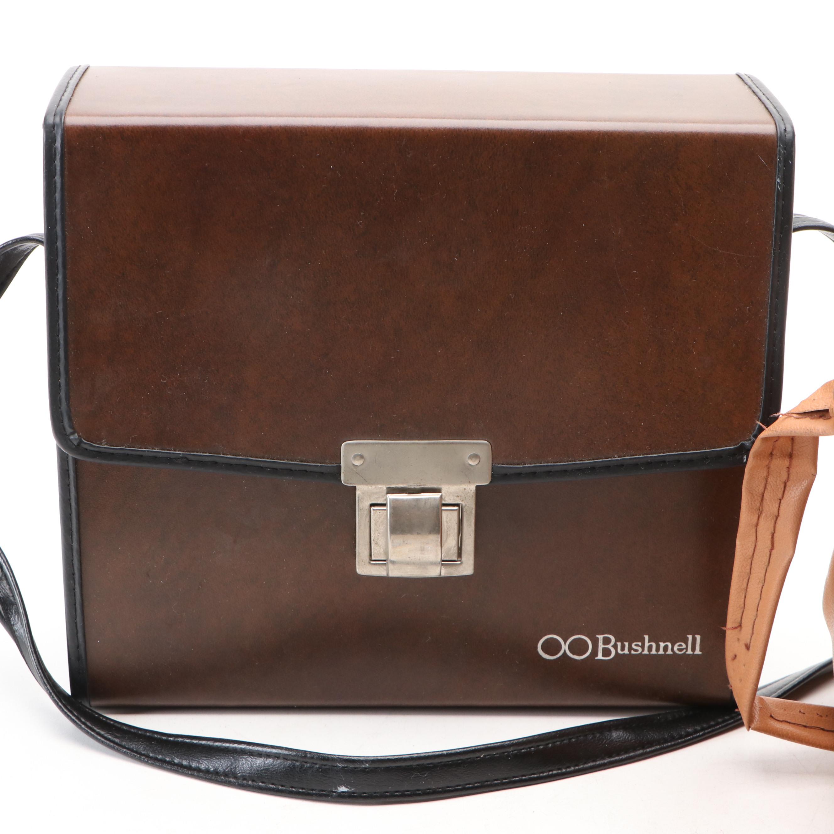 Kodak 8mm Brownie Movie Camera and Bushnell Binoculars, Mid-20th Century