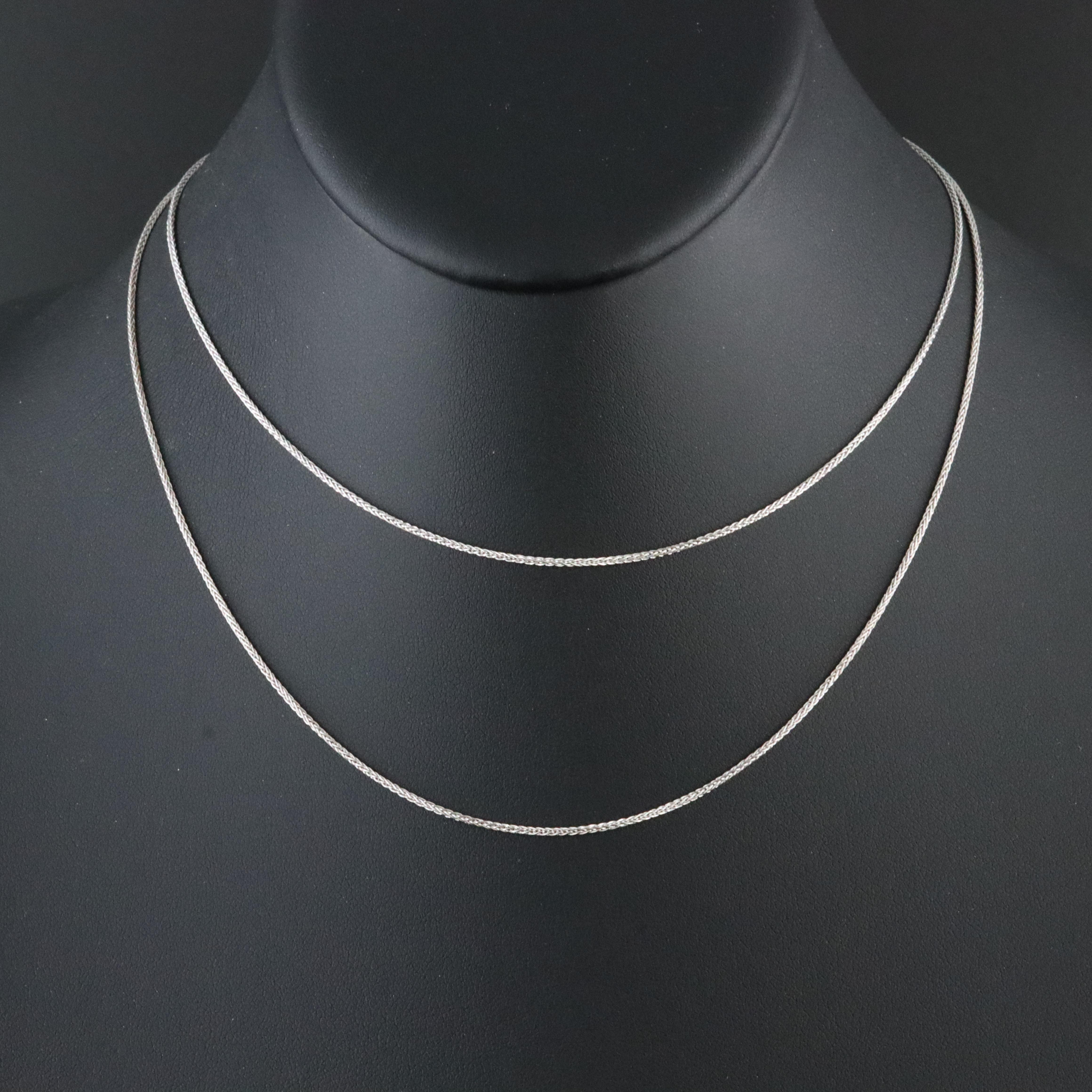 Italian 10K Foxtail Chain Necklace