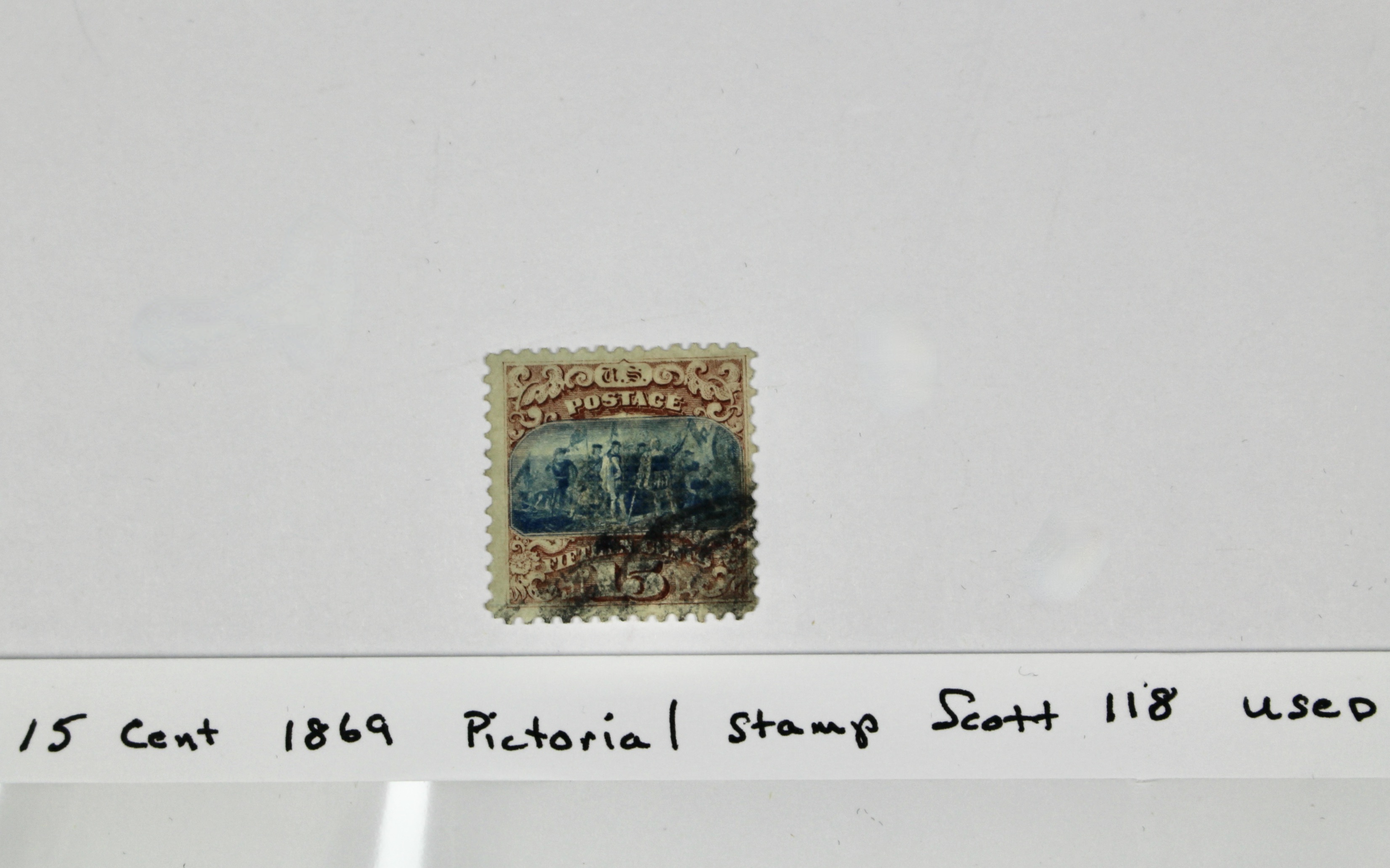 15-Cent 1869 U.S. Pictorial Postage Stamp, Scott #118