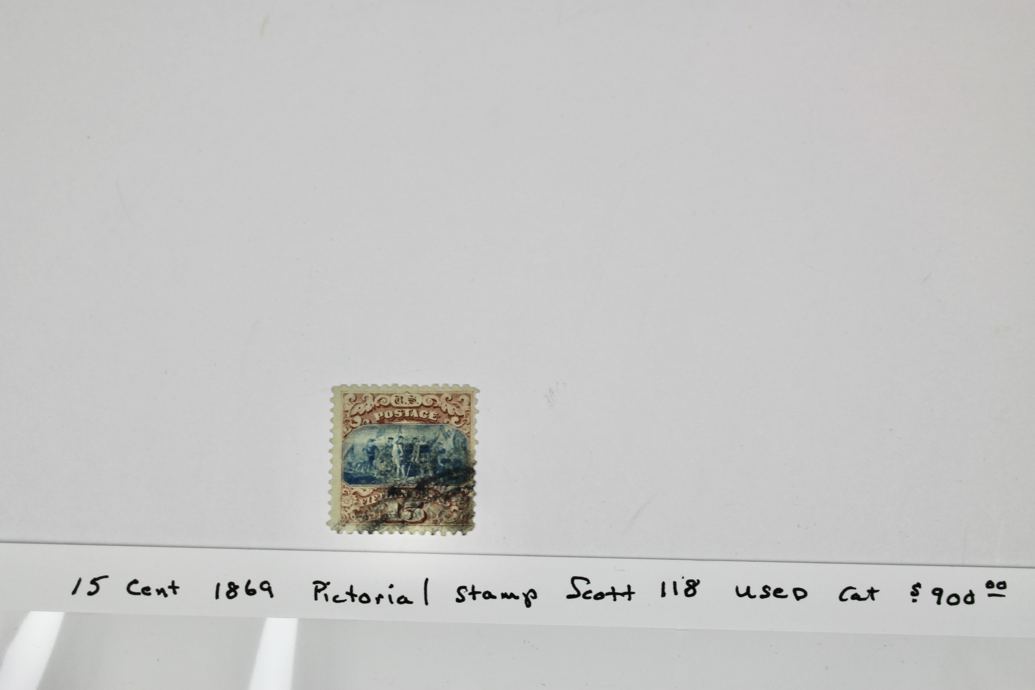 15-Cent 1869 U.S. Pictorial Postage Stamp, Scott #118