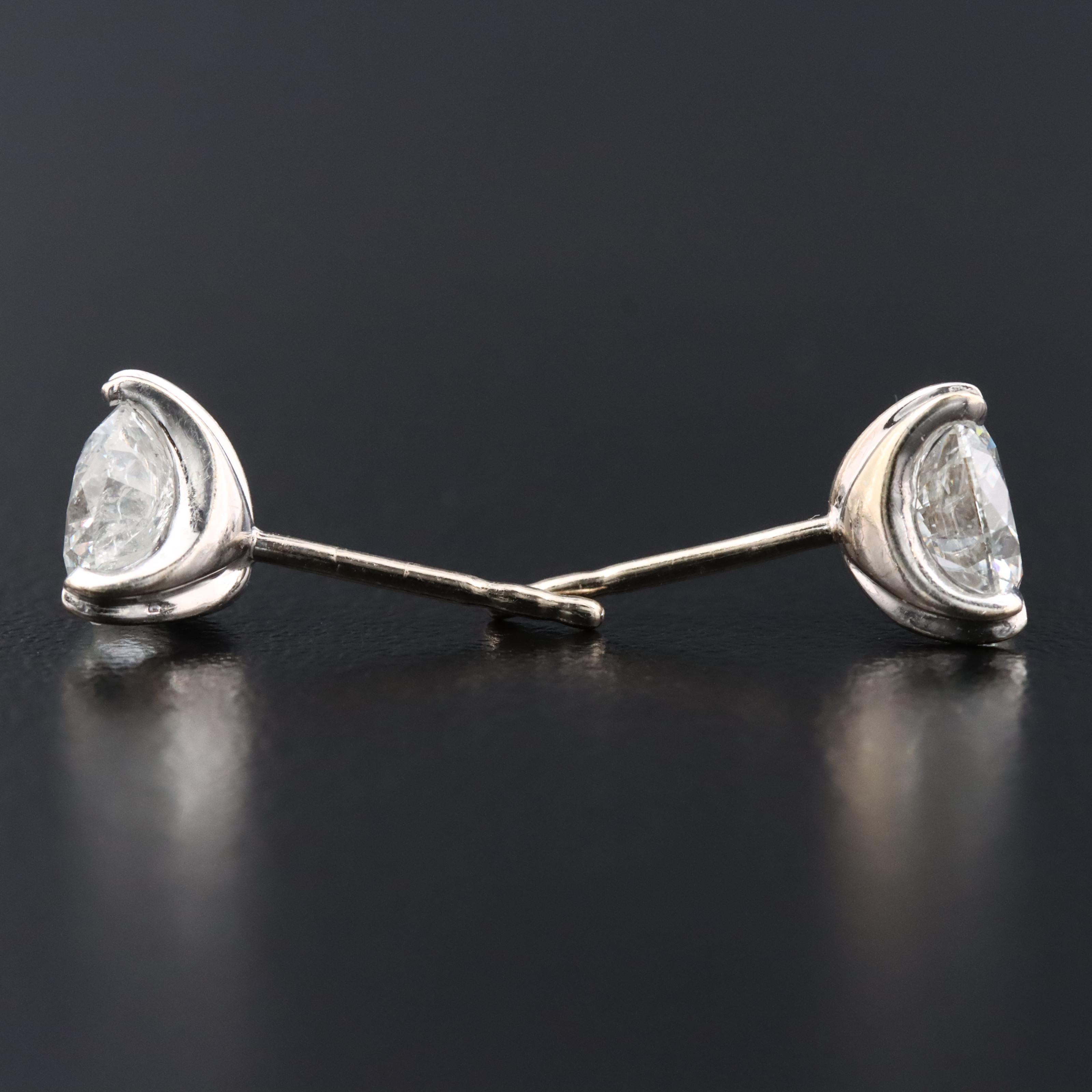 18K 1.89 CTW Diamond Stud Earrings