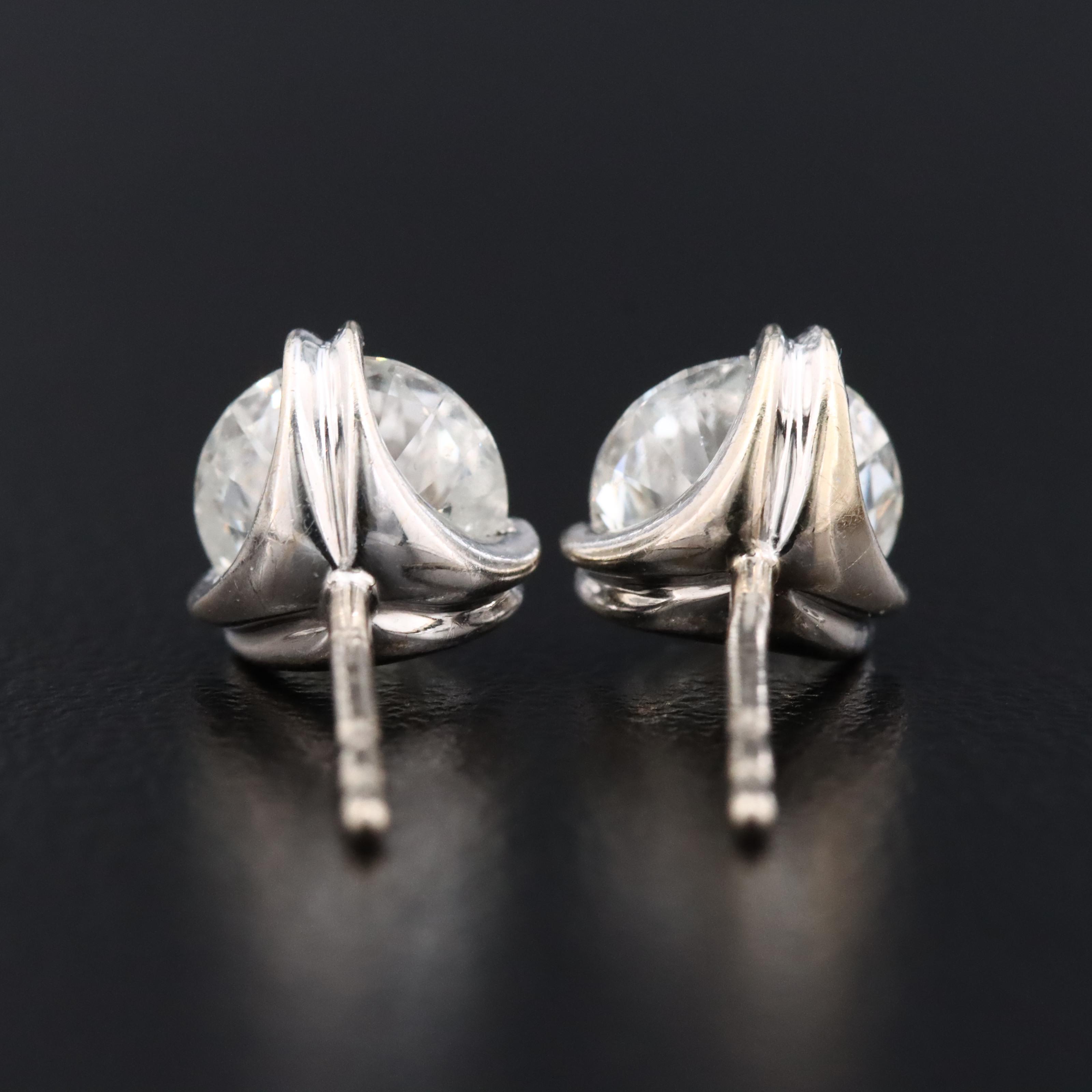 18K 1.89 CTW Diamond Stud Earrings