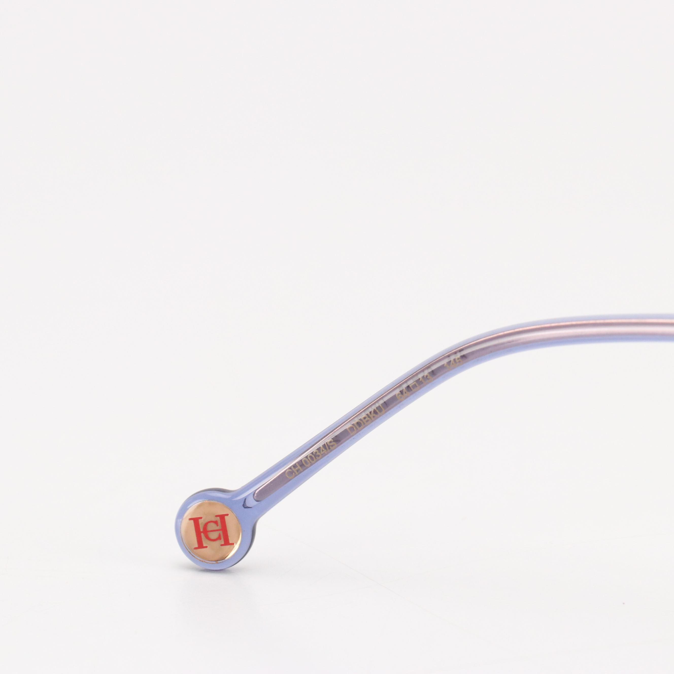 Carolina Herrera CH0034 Oversized Aviator Sunglasses with Case