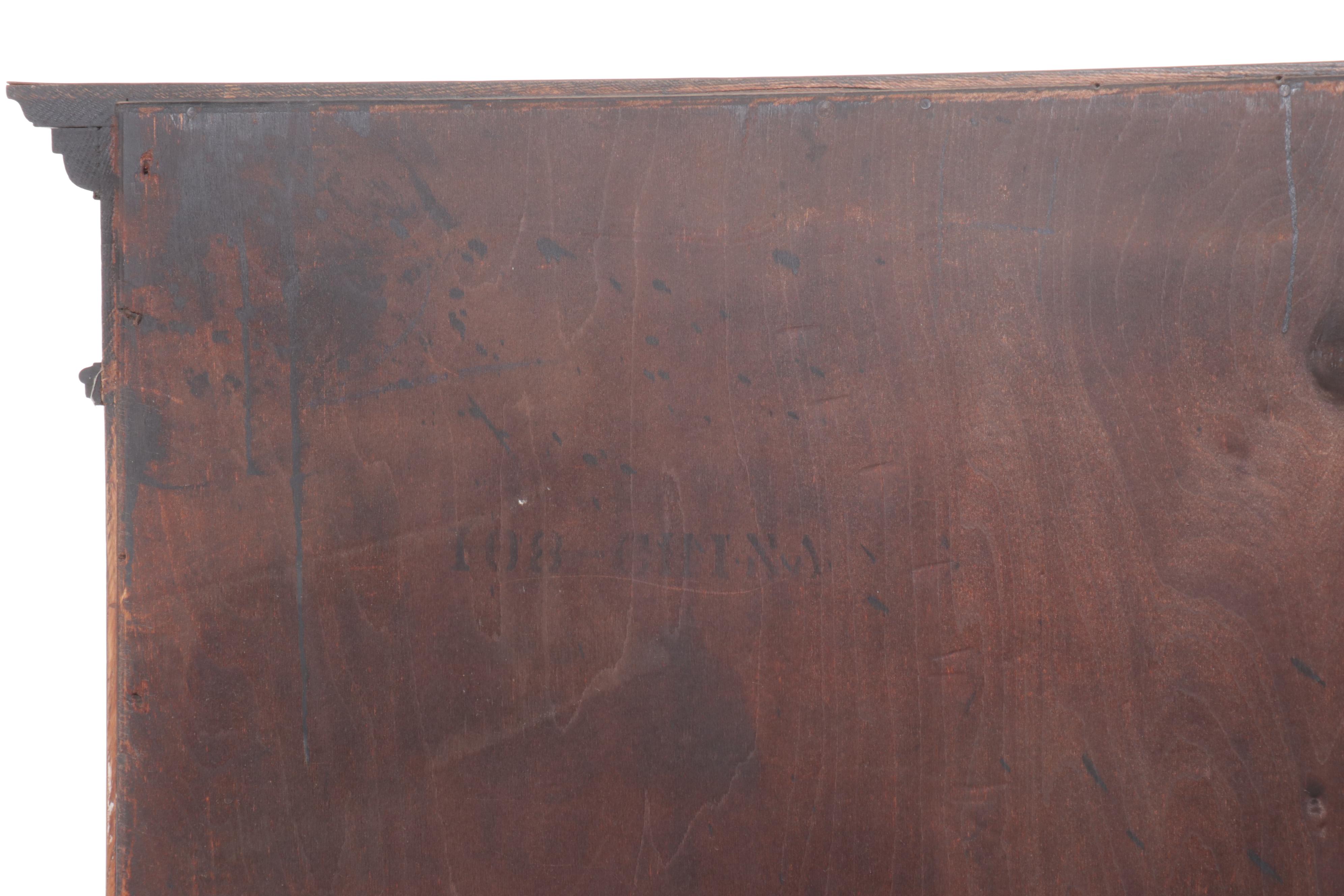 Jacobean Revival Oak China Cabinet, Early to Mid-20th Century