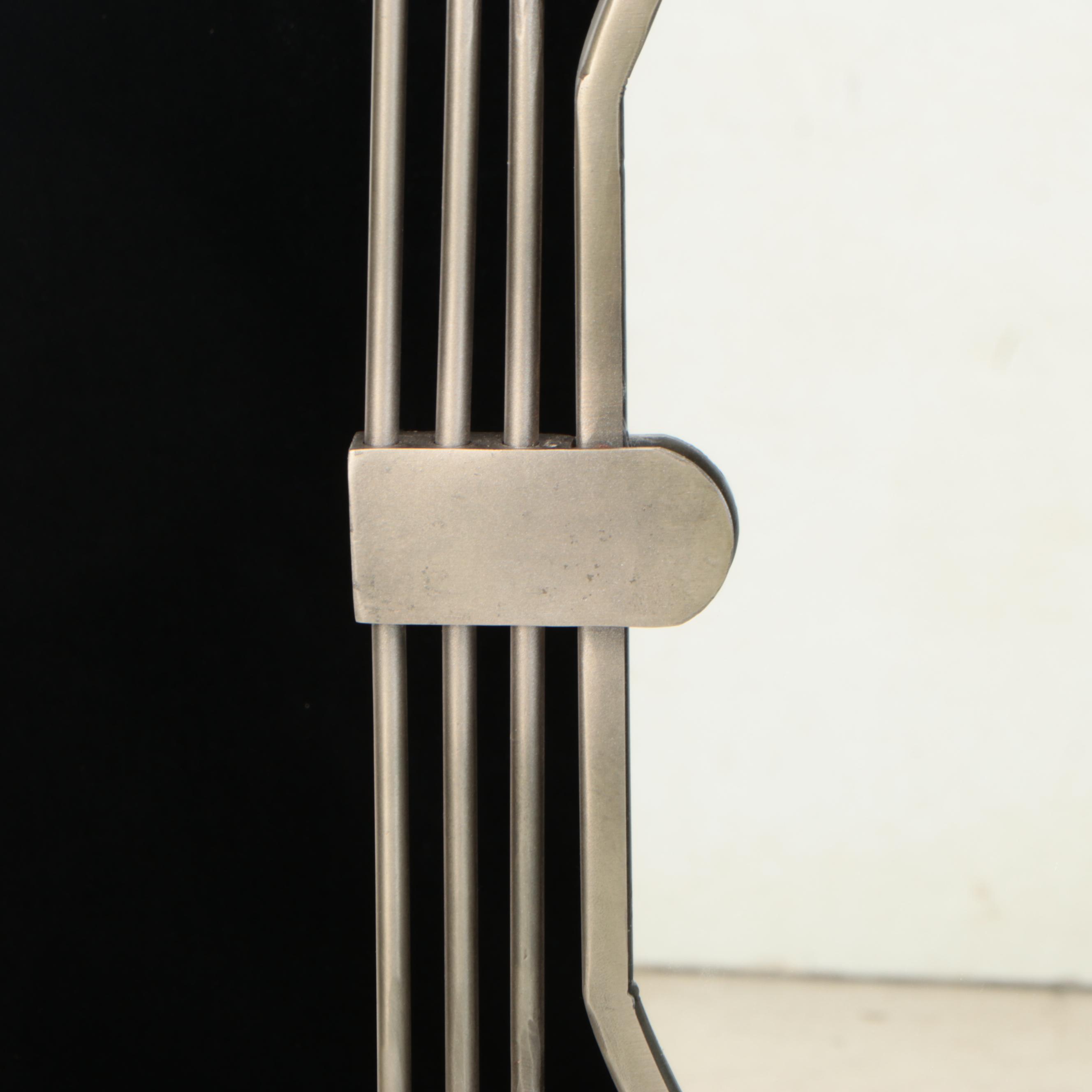 Modernist Style Metal Framed Vanity Mirror