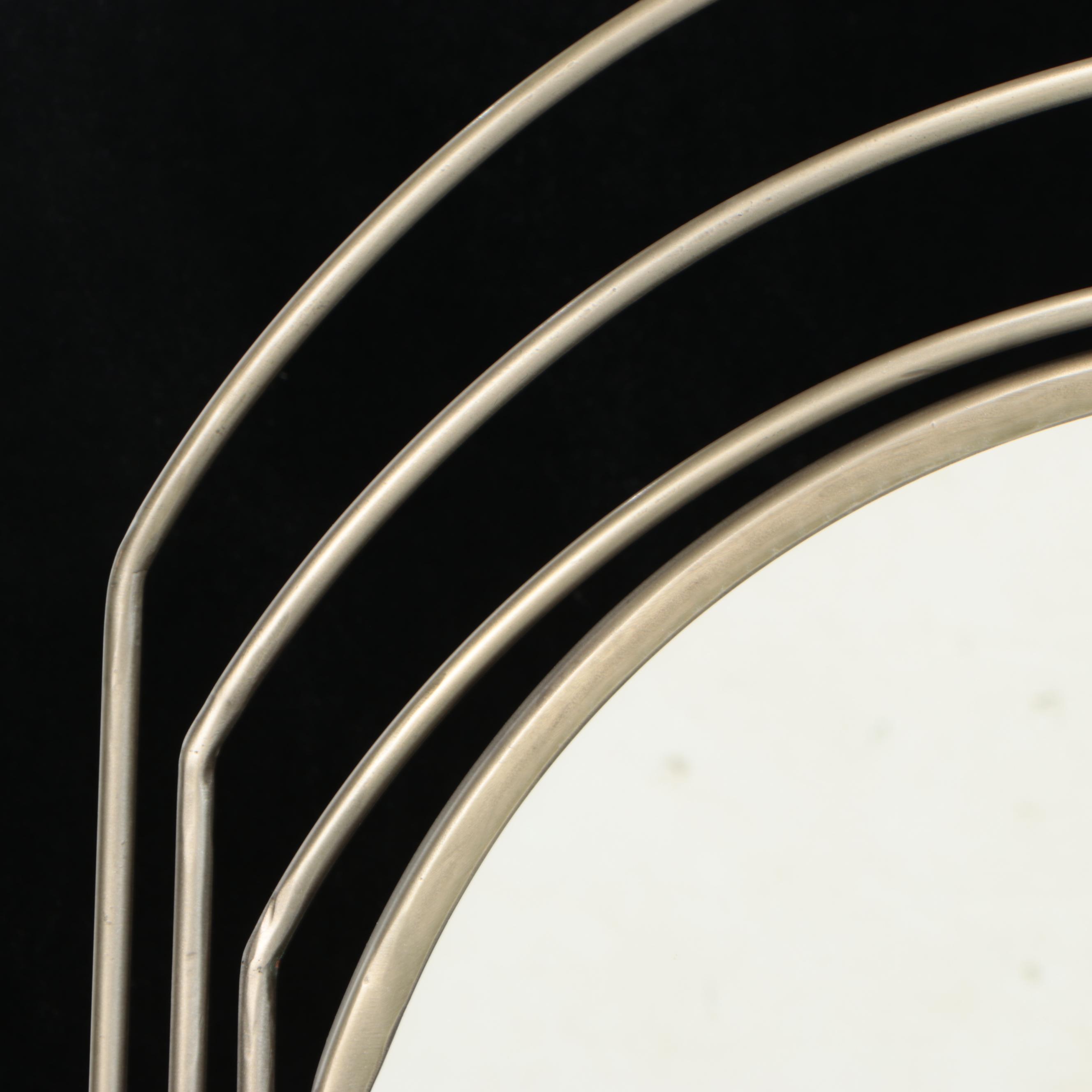 Modernist Style Metal Framed Vanity Mirror