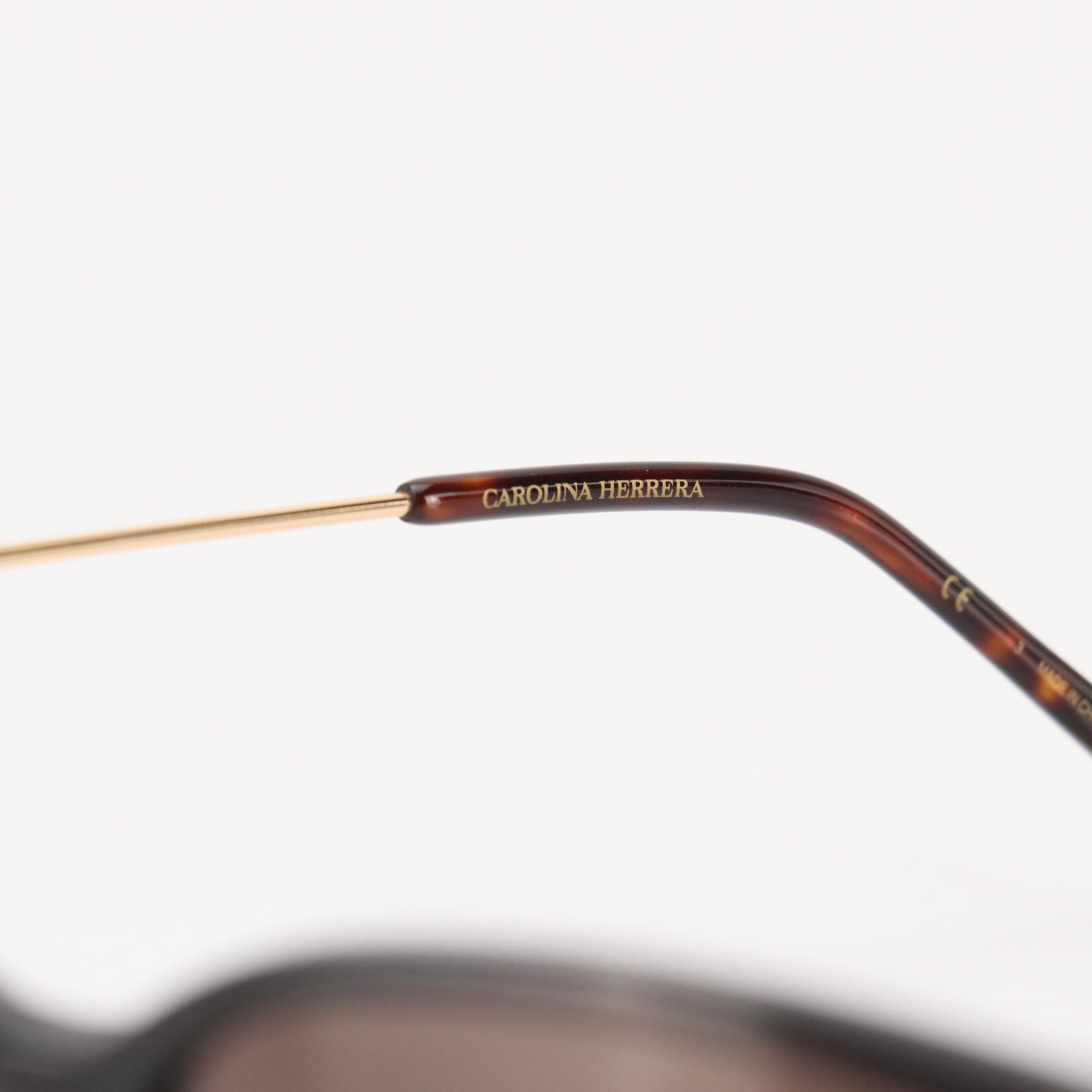 Carolina Herrera HER0100/G/S Modified Cat Eye Sunglasses with Case