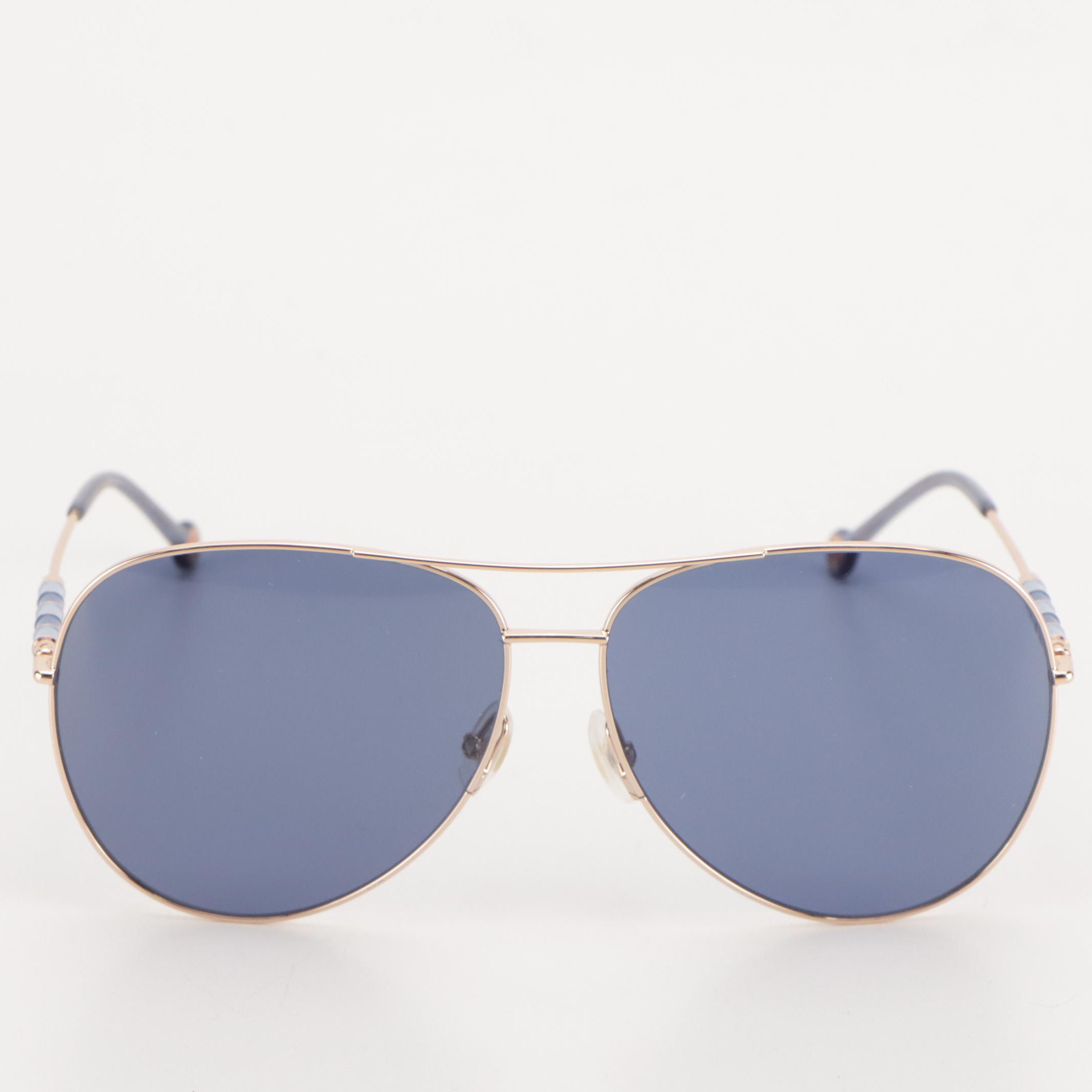 Carolina Herrera CH0034 Oversized Aviator Sunglasses with Case