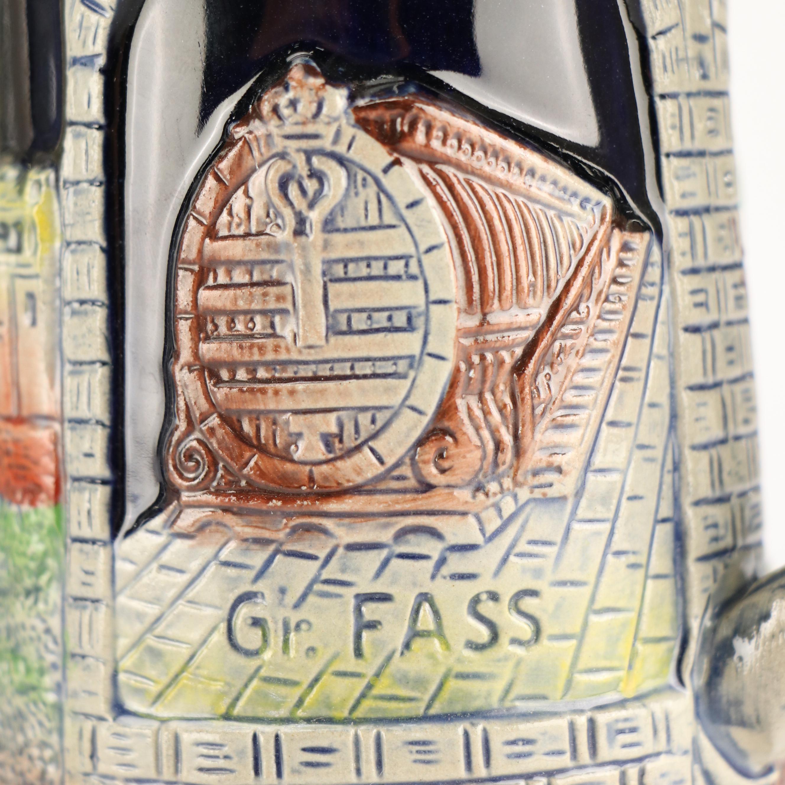 Avon and King Ceramic Hand-Painted Beer Steins, 1970s