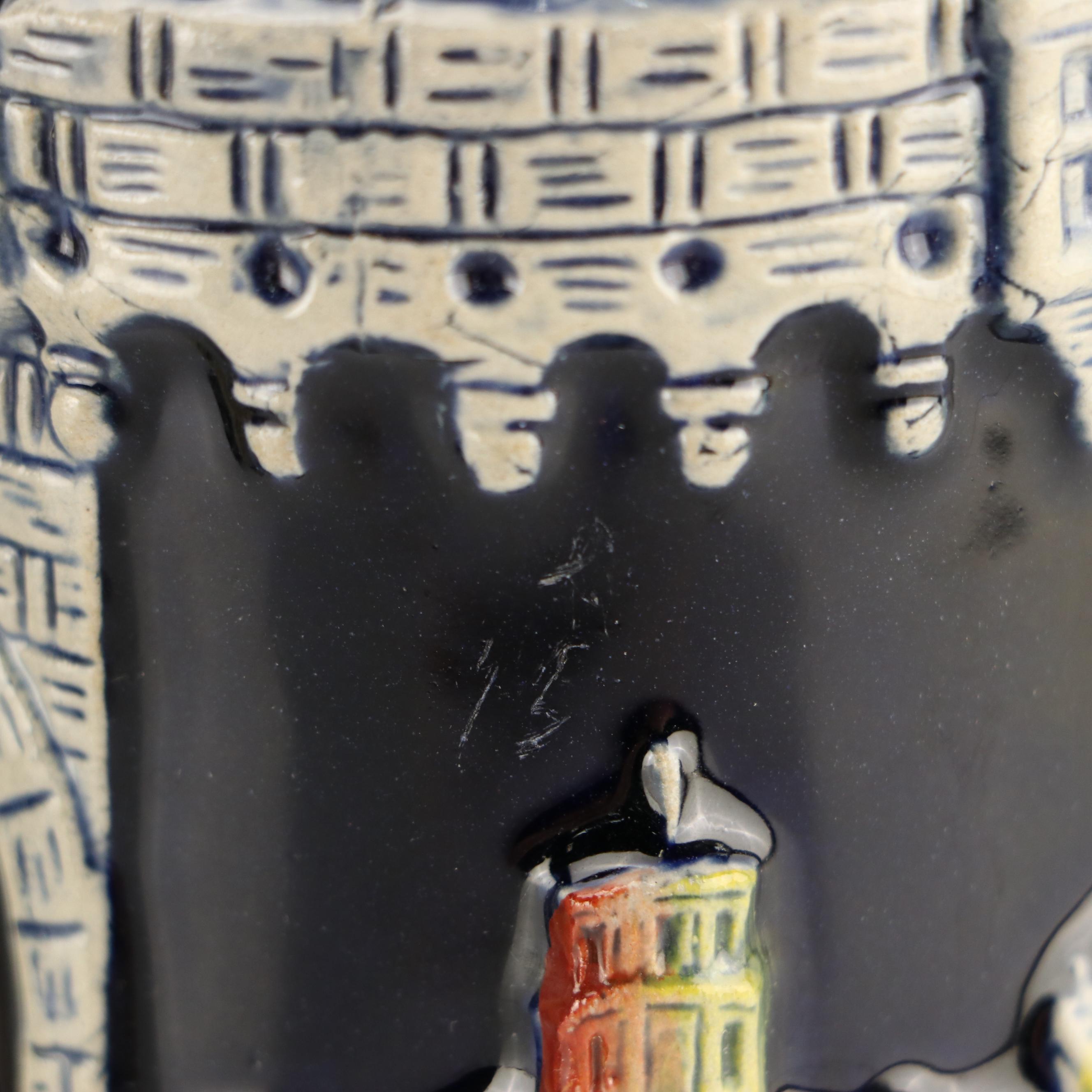 Avon and King Ceramic Hand-Painted Beer Steins, 1970s