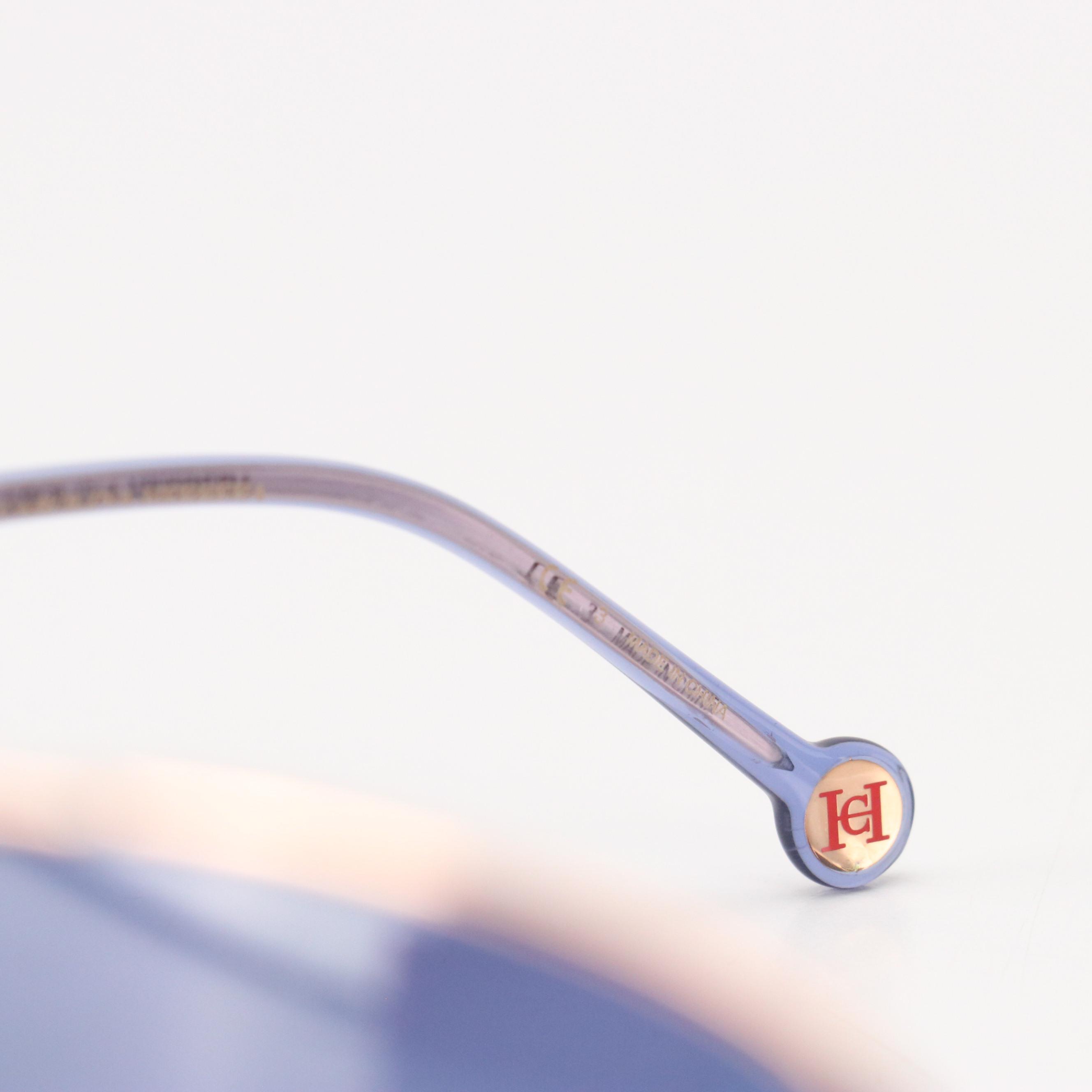 Carolina Herrera CH0034 Oversized Aviator Sunglasses with Case