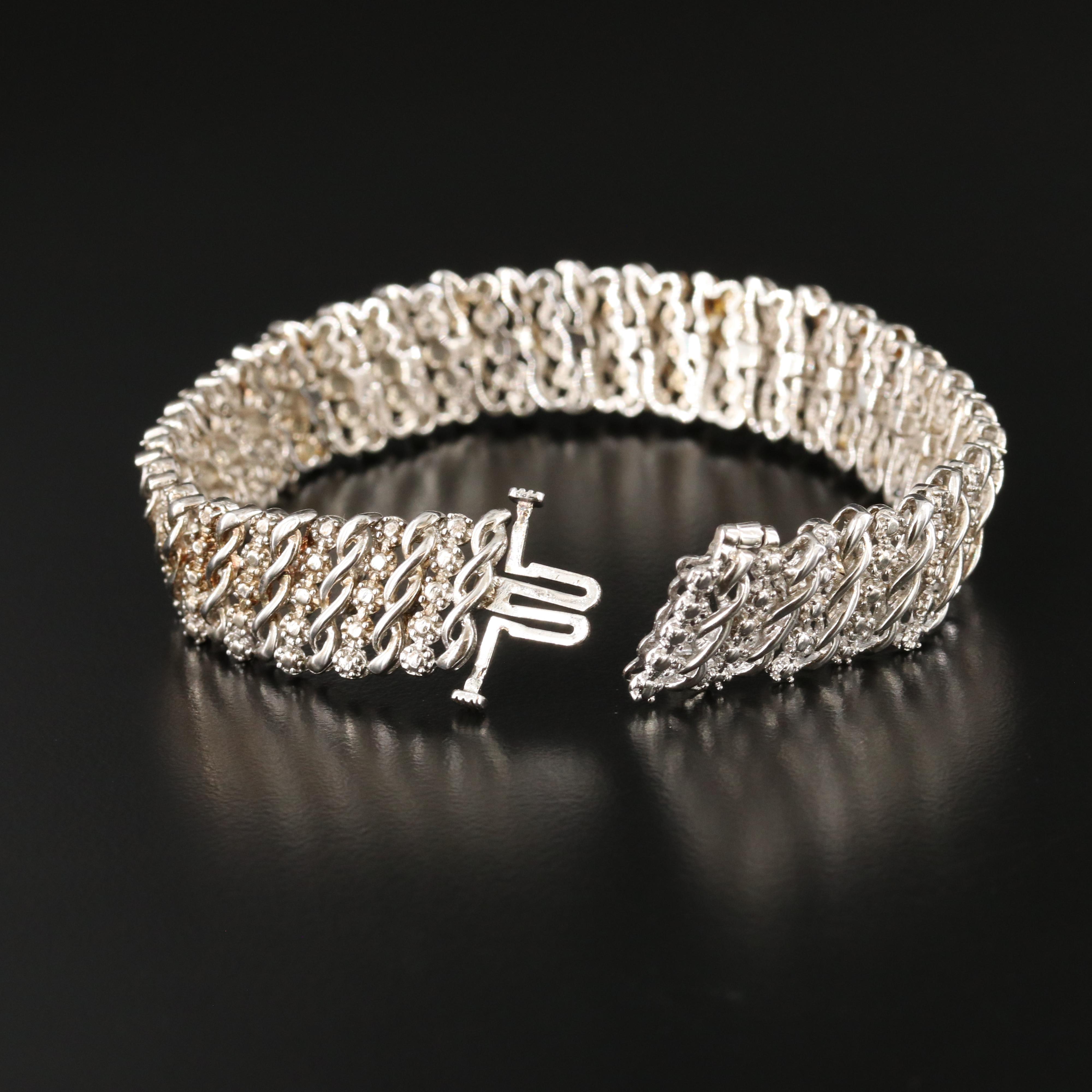 Sterling Diamond Bracelet