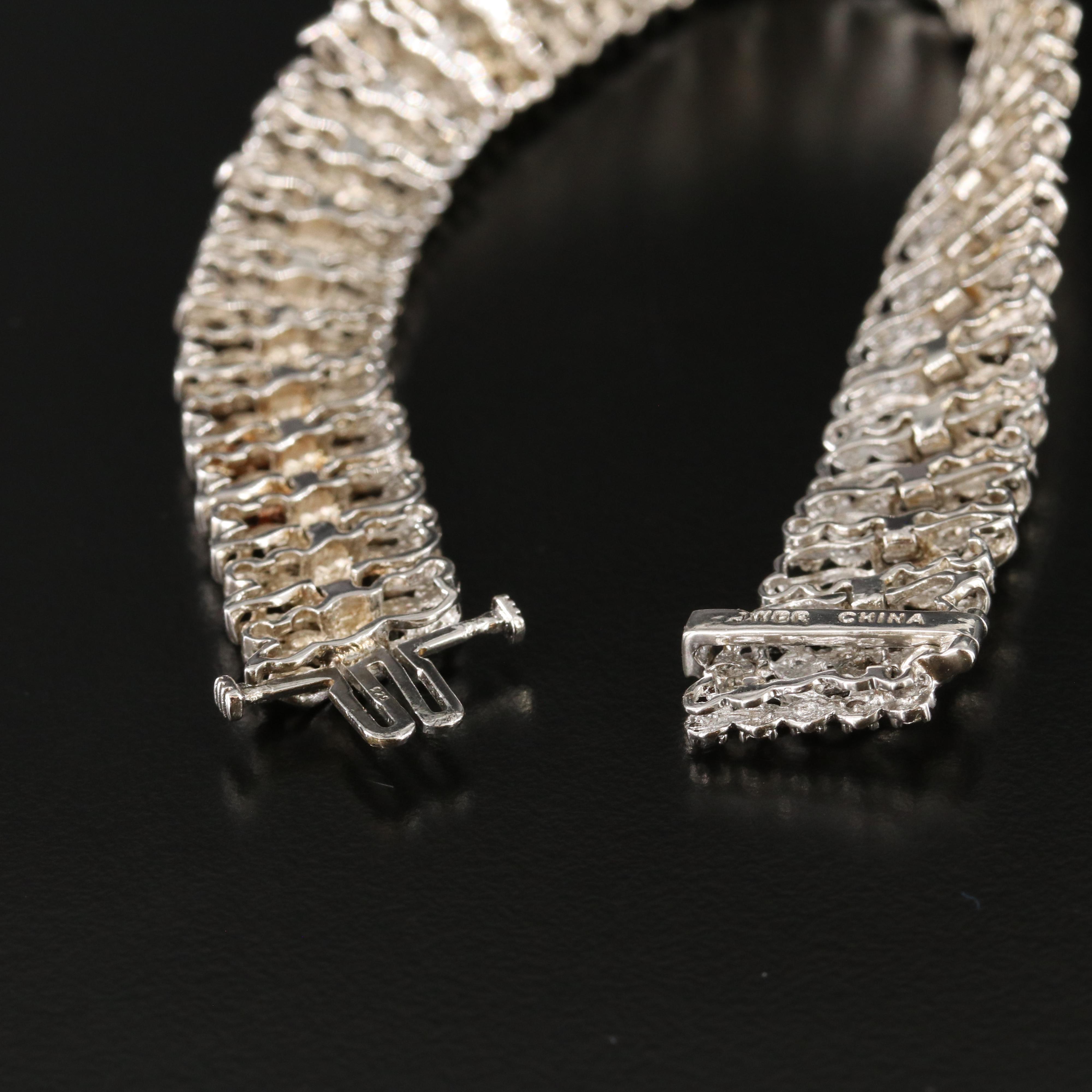 Sterling Diamond Bracelet
