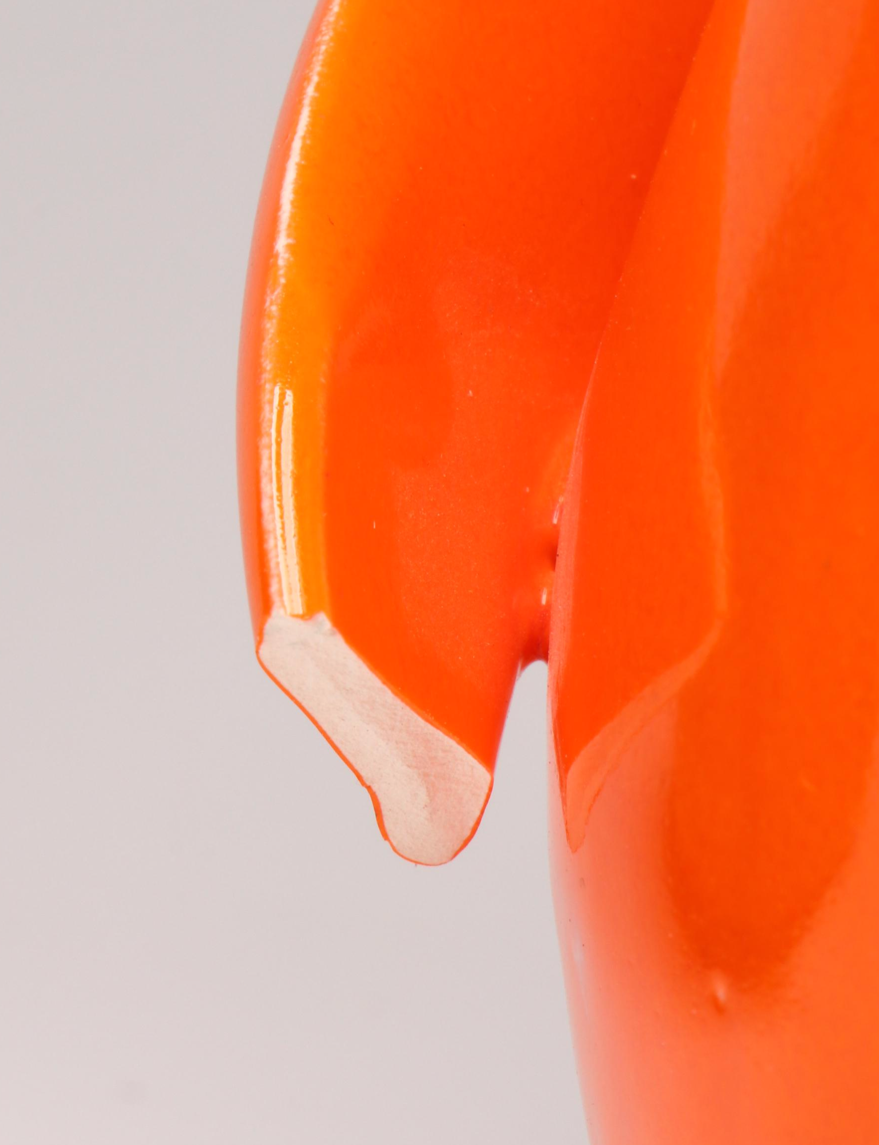 MCM L.E. Smith "Bittersweet" Compote, More Orange Glassware & Pottery Pitchers