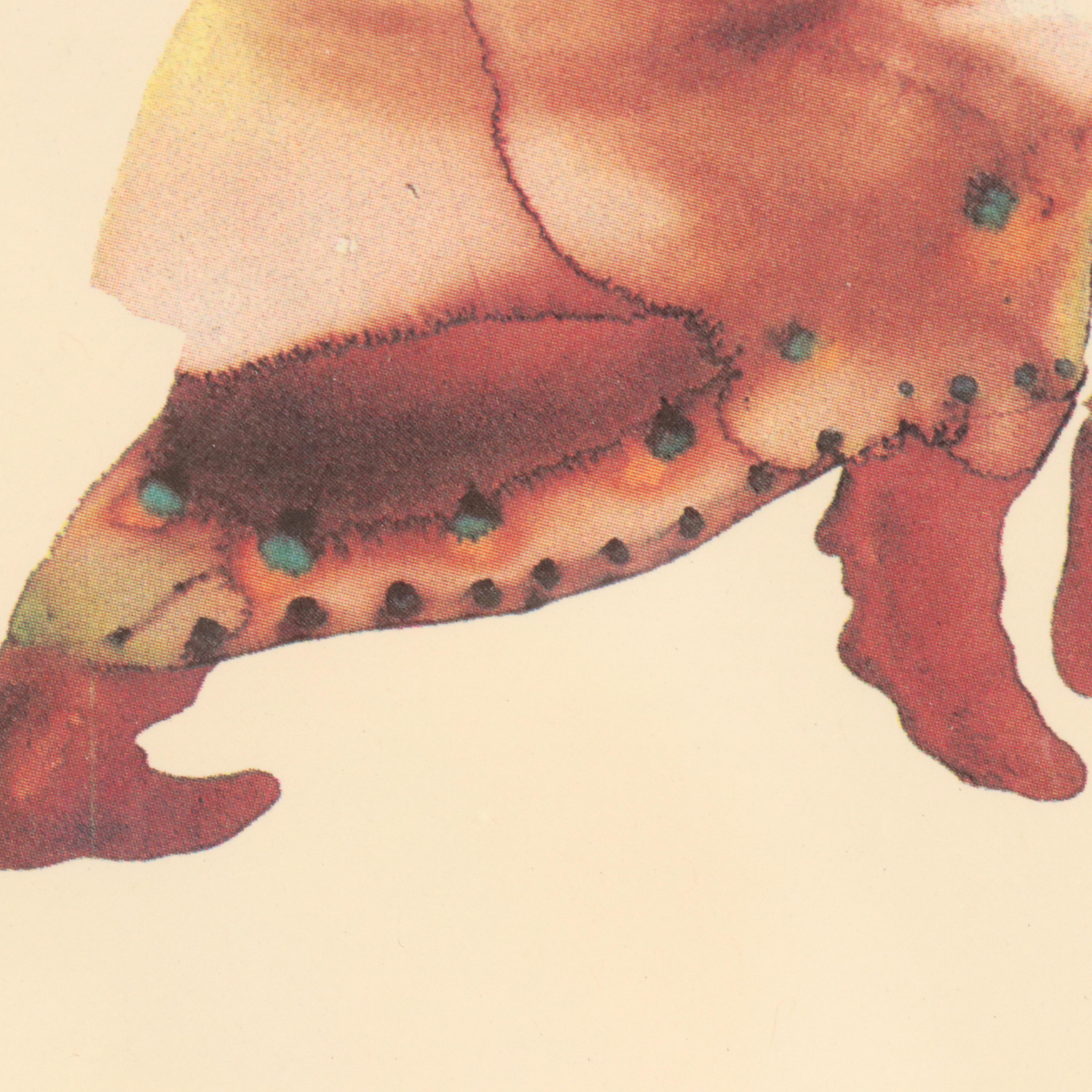 Offset Lithographs After Carol Grigg Cherokee Watercolor Paintings, Circa 2001