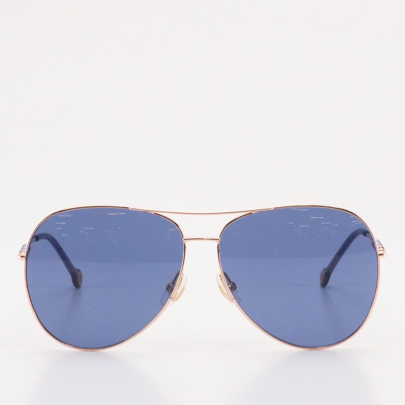 Carolina Herrera CH0034 Oversized Aviator Sunglasses with Case